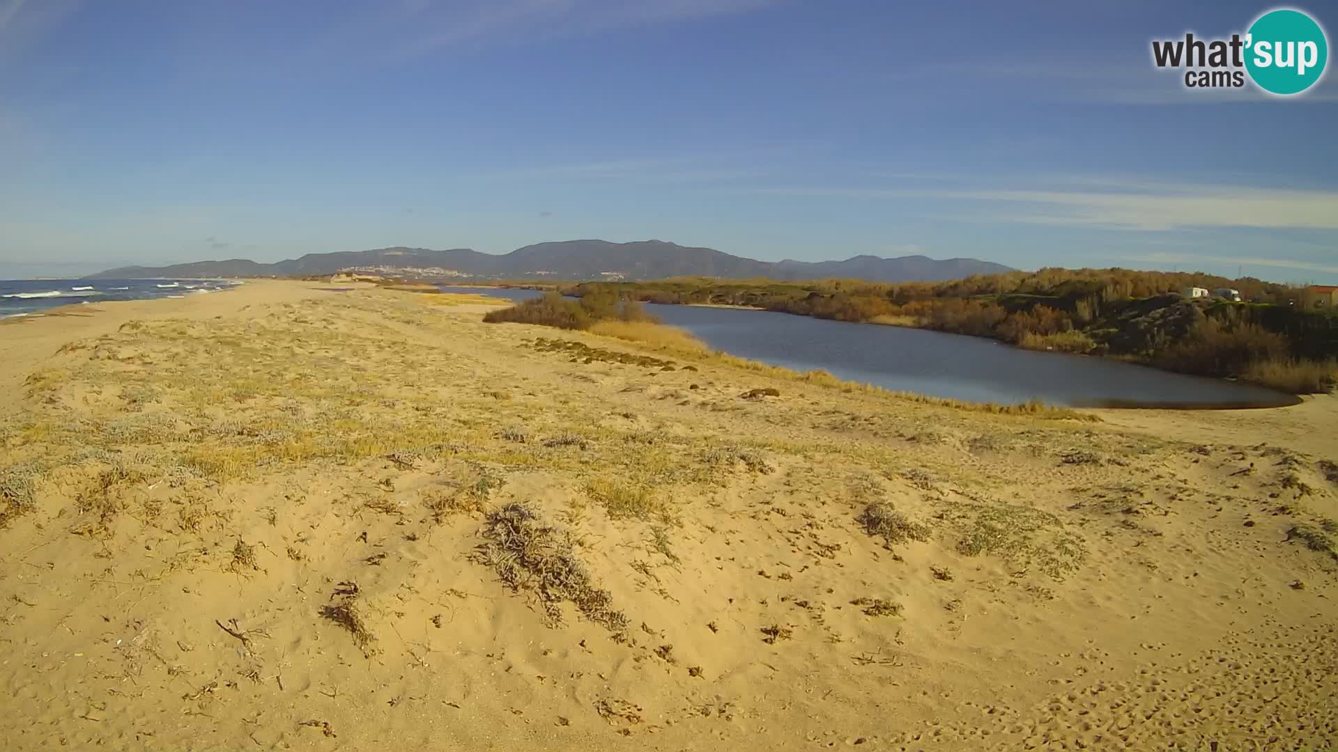 Spletna kamera Valledoria v živo – plaža San Pietro – Sardinija – Italija