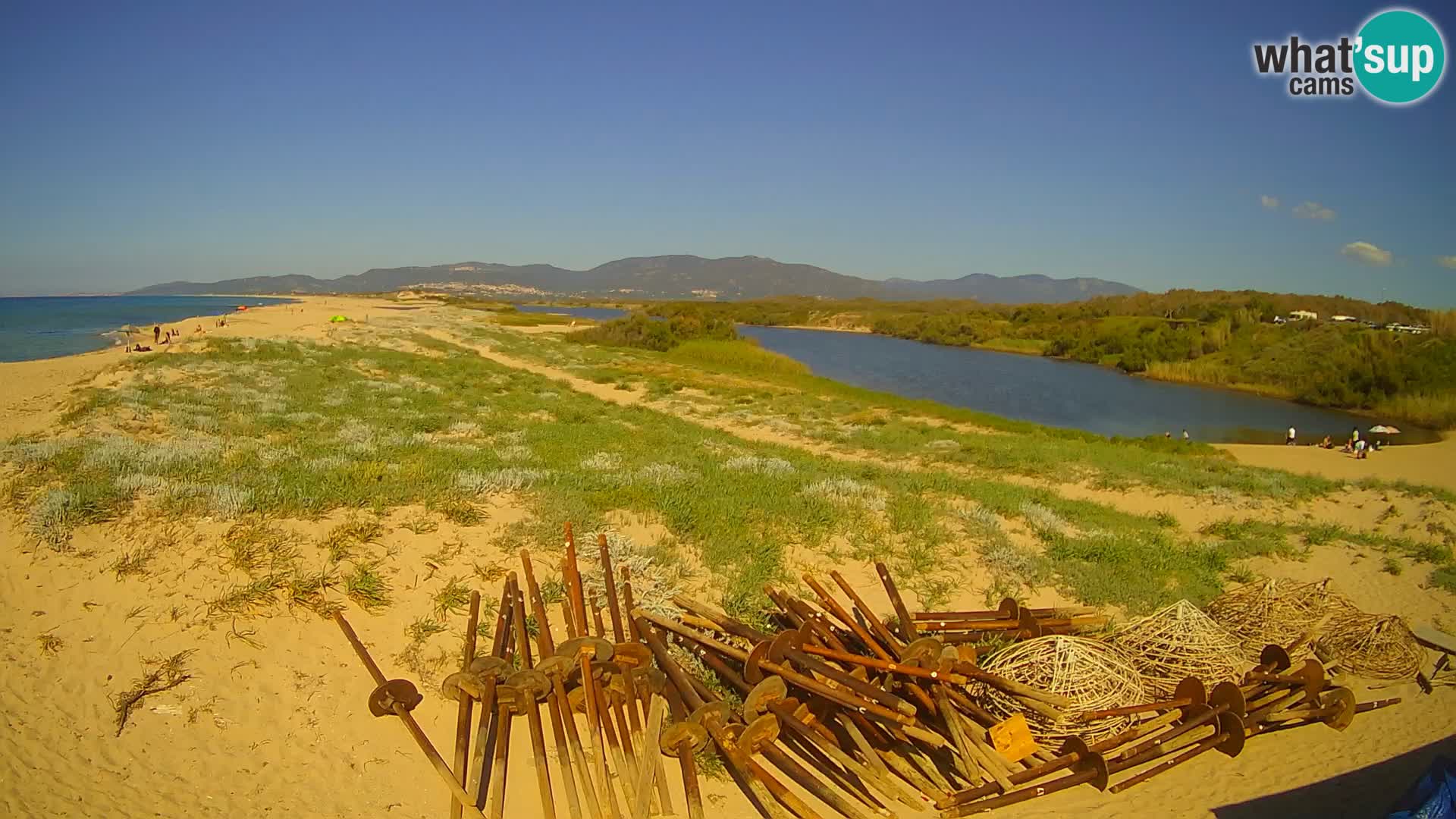 Spletna kamera Valledoria v živo – plaža San Pietro – Sardinija – Italija