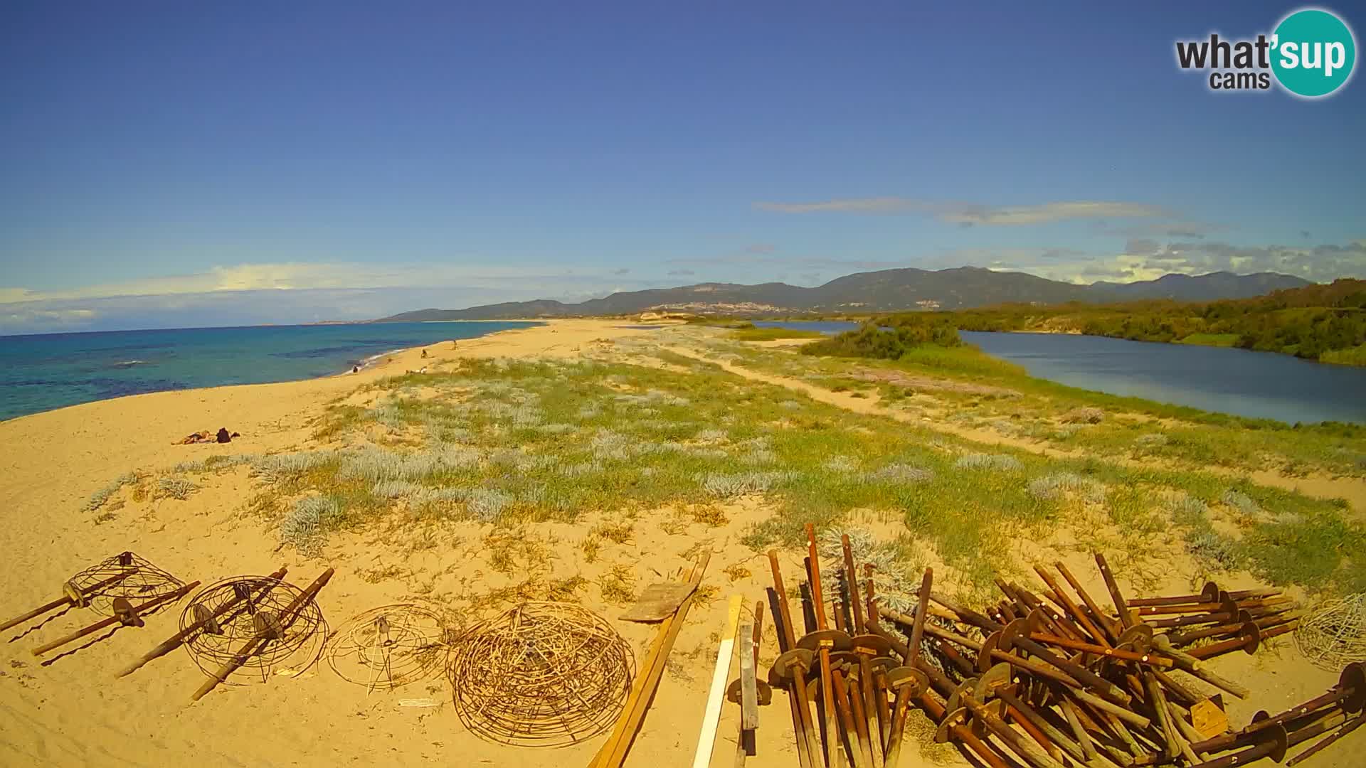 Spletna kamera Valledoria v živo – plaža San Pietro – Sardinija – Italija