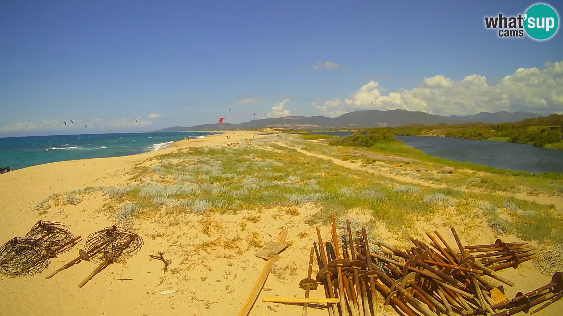 Spletna kamera Valledoria v živo – plaža San Pietro – Sardinija – Italija
