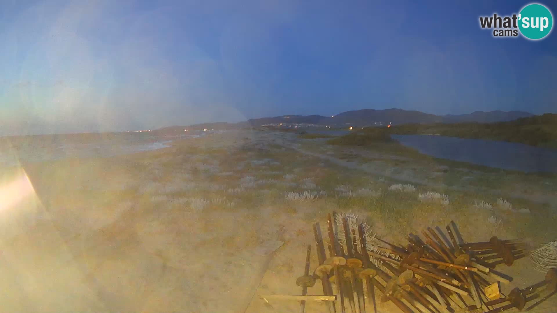 Spletna kamera Valledoria v živo – plaža San Pietro – Sardinija – Italija