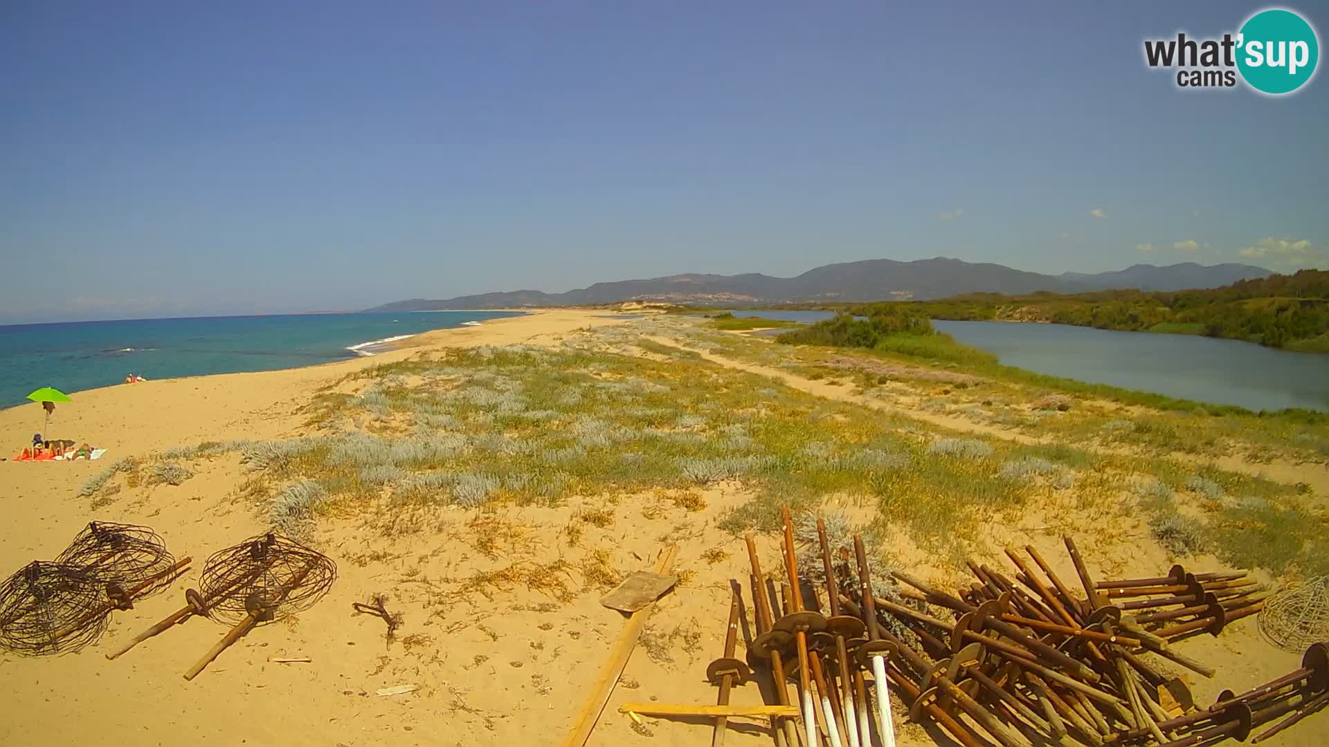 Spletna kamera Valledoria v živo – plaža San Pietro – Sardinija – Italija