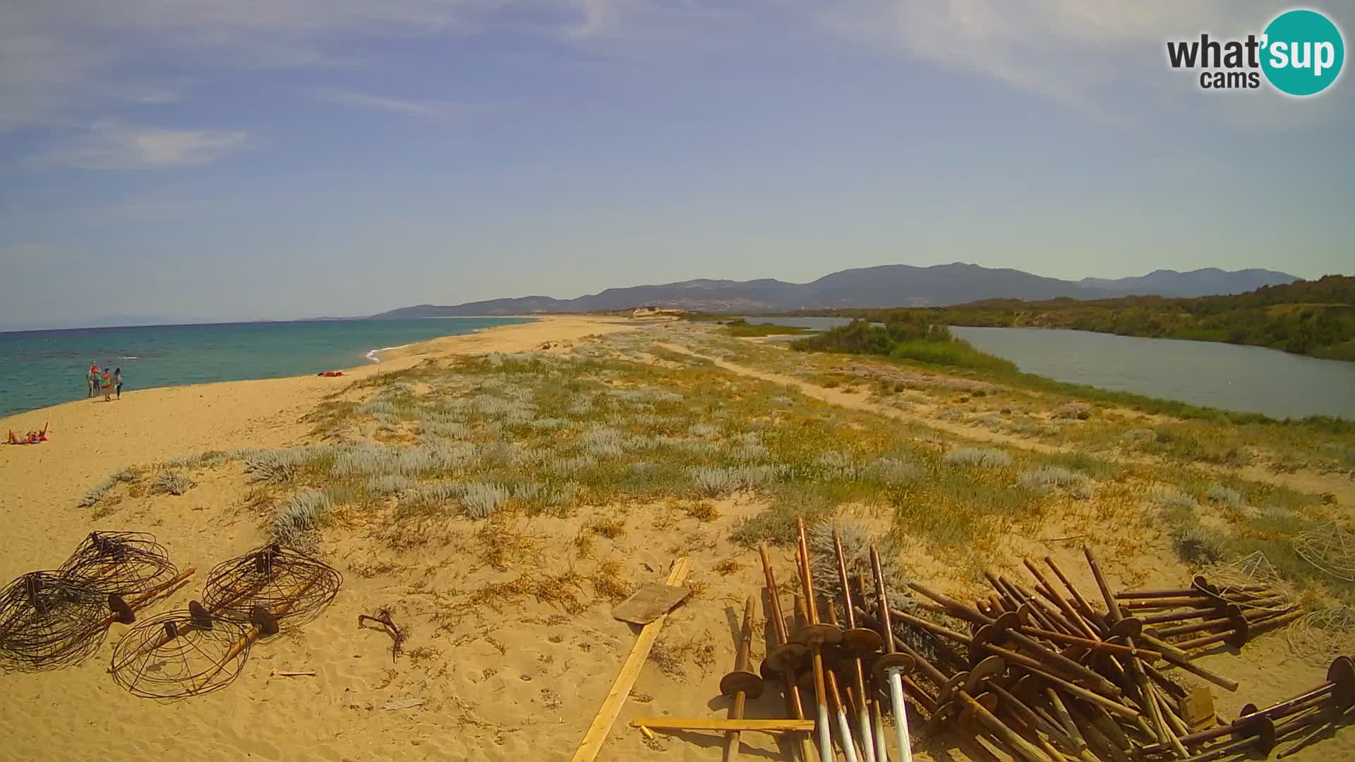 Spletna kamera Valledoria v živo – plaža San Pietro – Sardinija – Italija