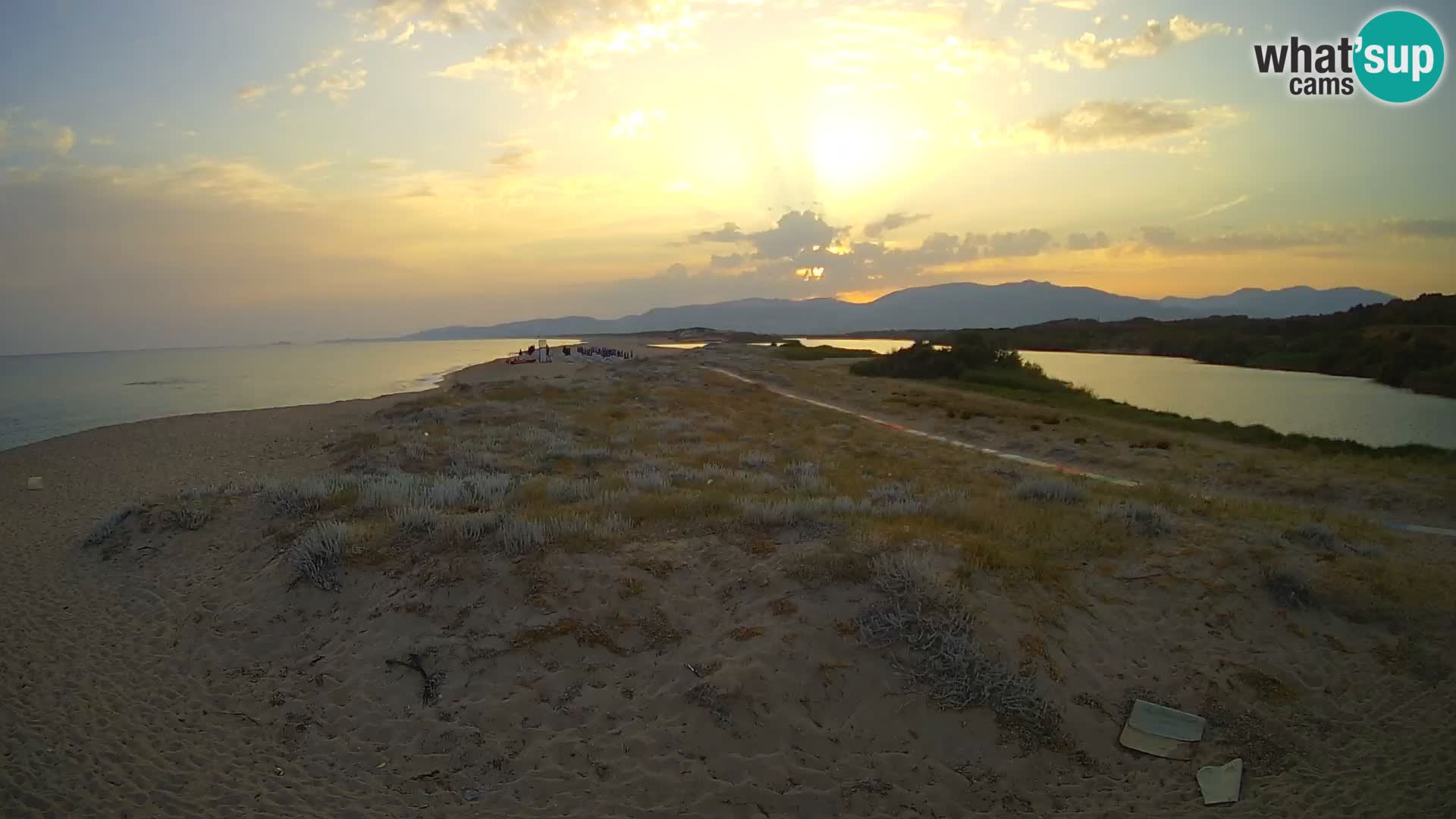 Spletna kamera Valledoria v živo – plaža San Pietro – Sardinija – Italija