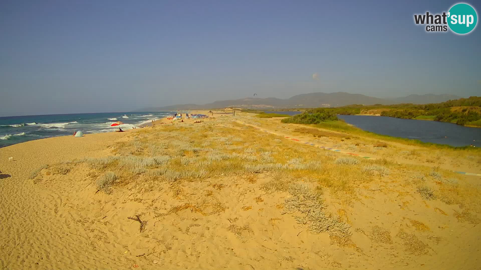 Spletna kamera Valledoria v živo – plaža San Pietro – Sardinija – Italija