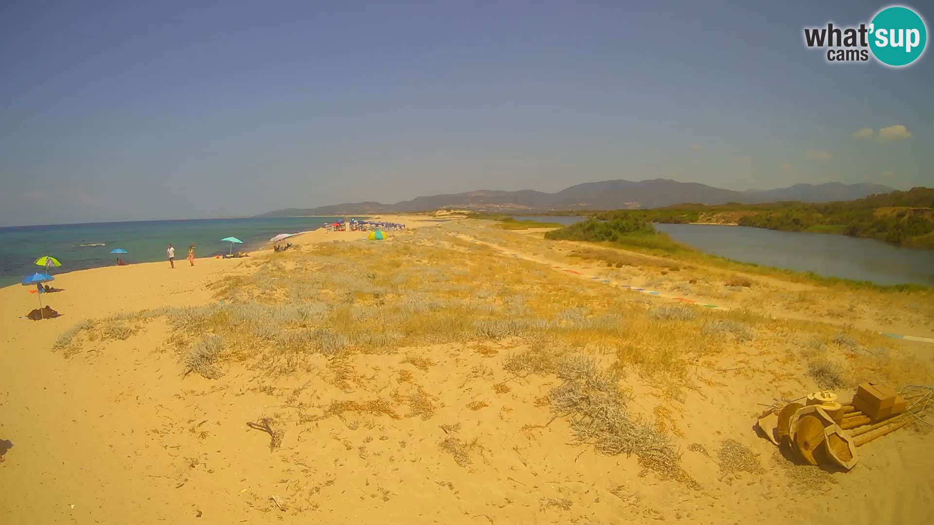 Spletna kamera Valledoria v živo – plaža San Pietro – Sardinija – Italija