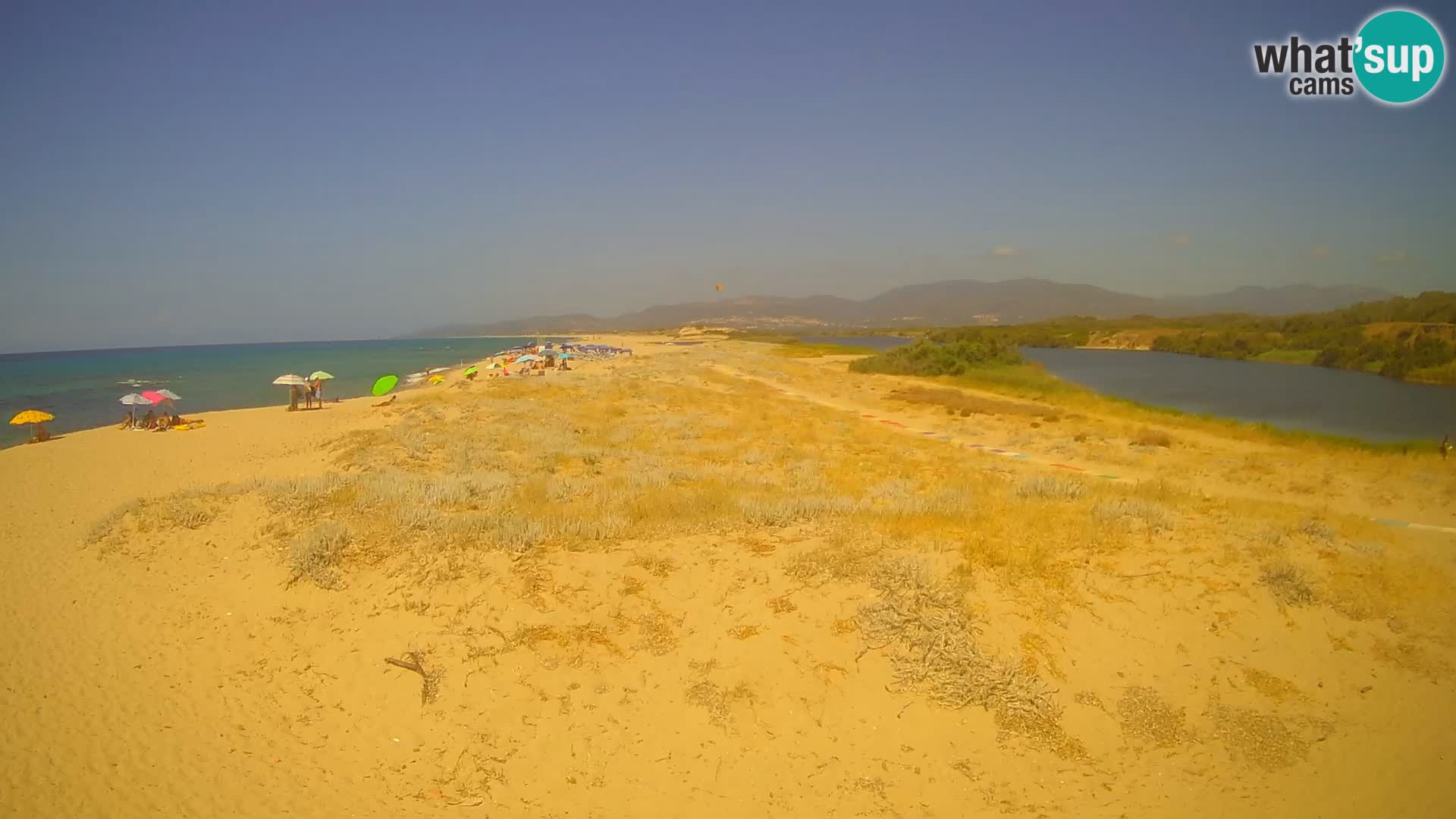 Spletna kamera Valledoria v živo – plaža San Pietro – Sardinija – Italija