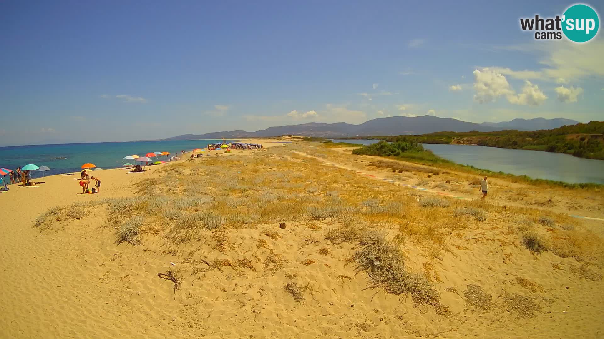 Spletna kamera Valledoria v živo – plaža San Pietro – Sardinija – Italija