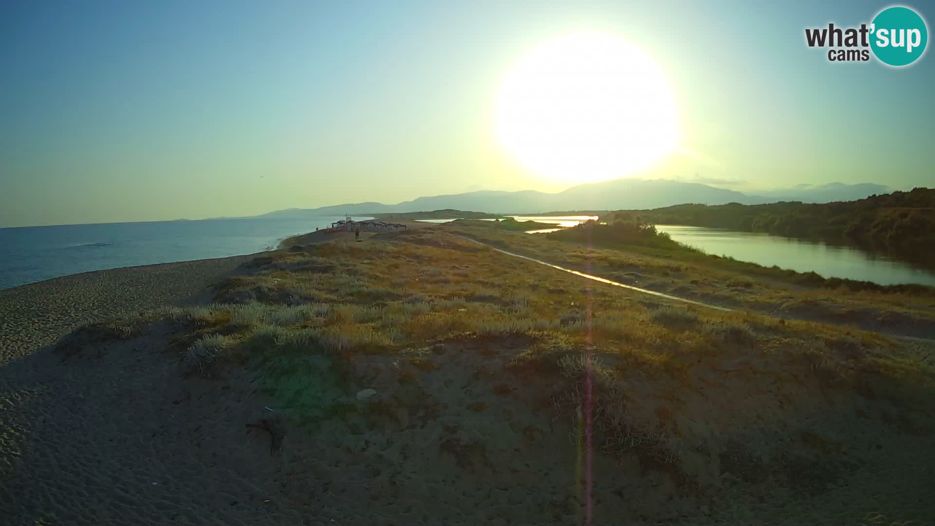 Spletna kamera Valledoria v živo – plaža San Pietro – Sardinija – Italija