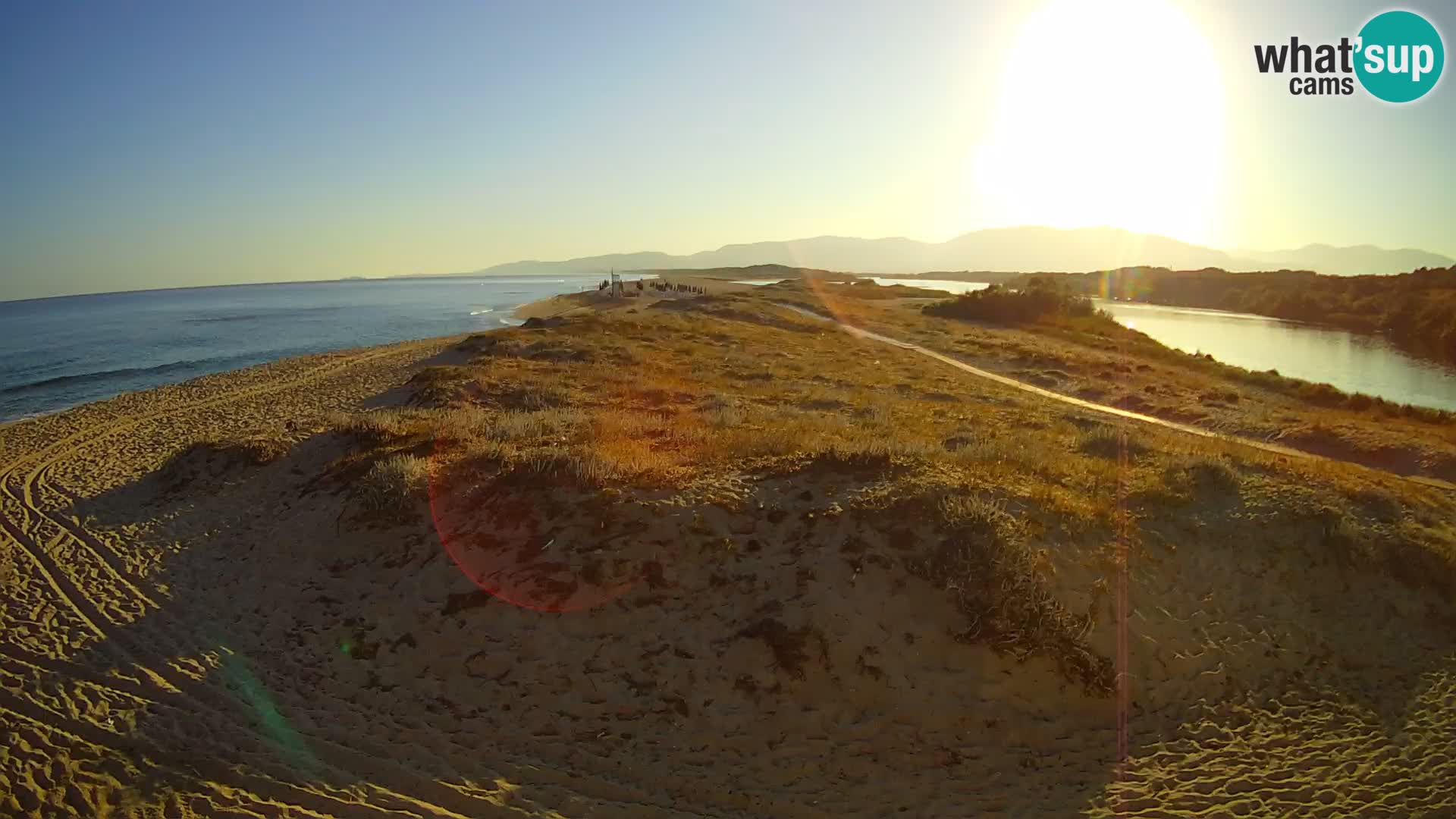 Spletna kamera Valledoria v živo – plaža San Pietro – Sardinija – Italija