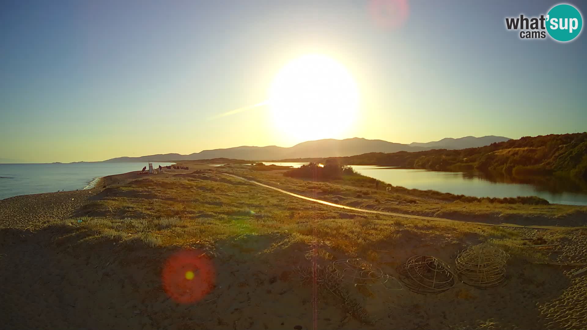 Spletna kamera Valledoria v živo – plaža San Pietro – Sardinija – Italija