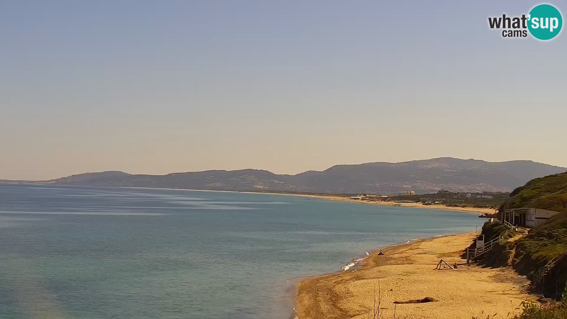 Web kamera Valledoria – plaža La Ciaccia – Sardinija
