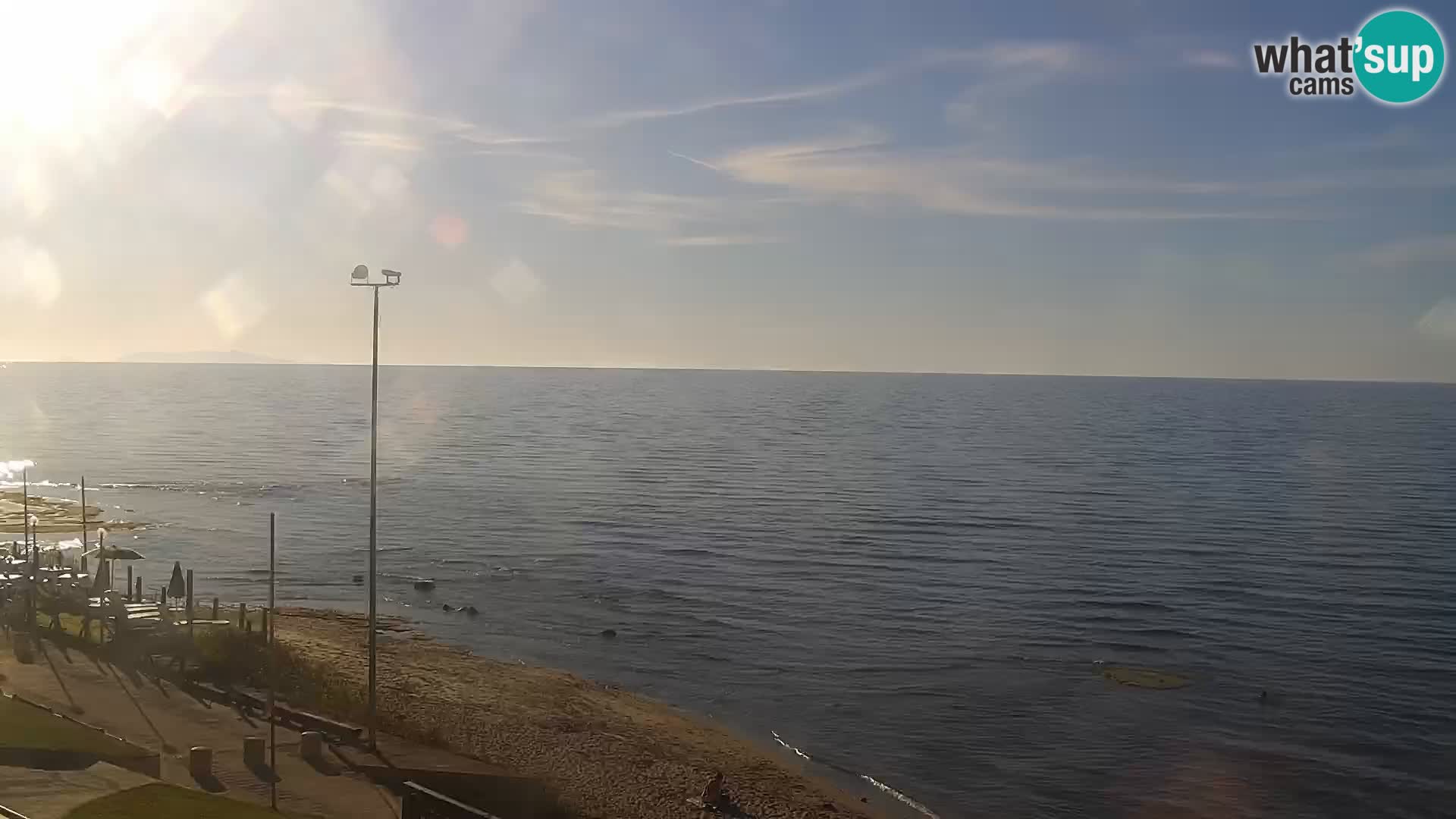 Web kamera Valledoria – plaža La Ciaccia – Sardinija
