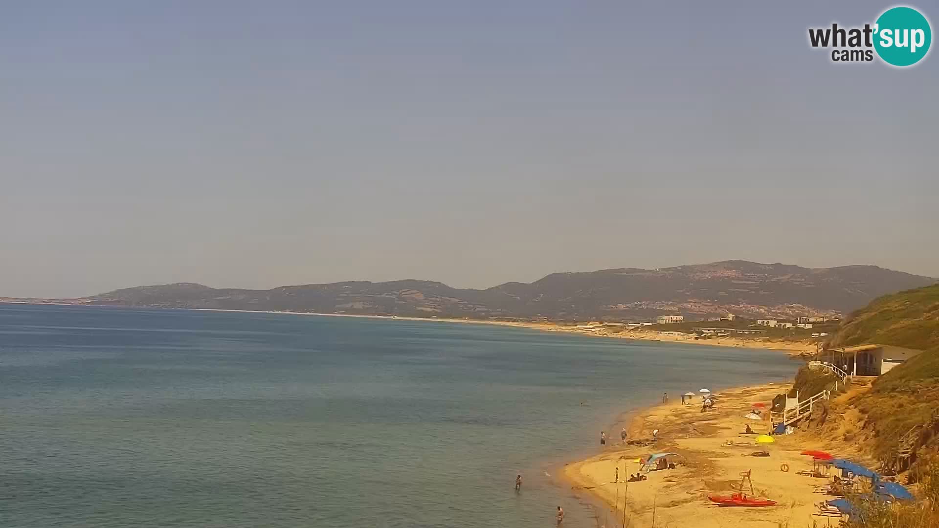 Web kamera Valledoria – plaža La Ciaccia – Sardinija