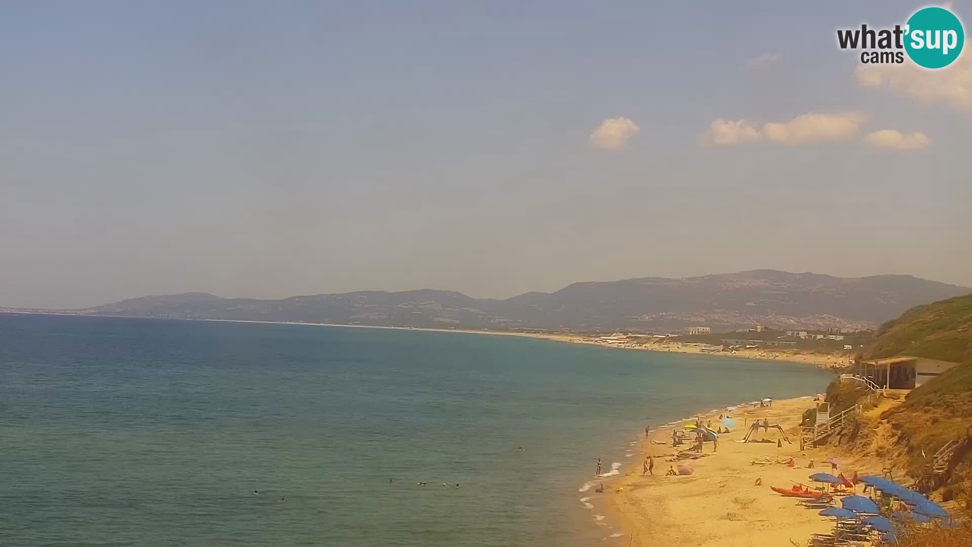Web kamera Valledoria – plaža La Ciaccia – Sardinija