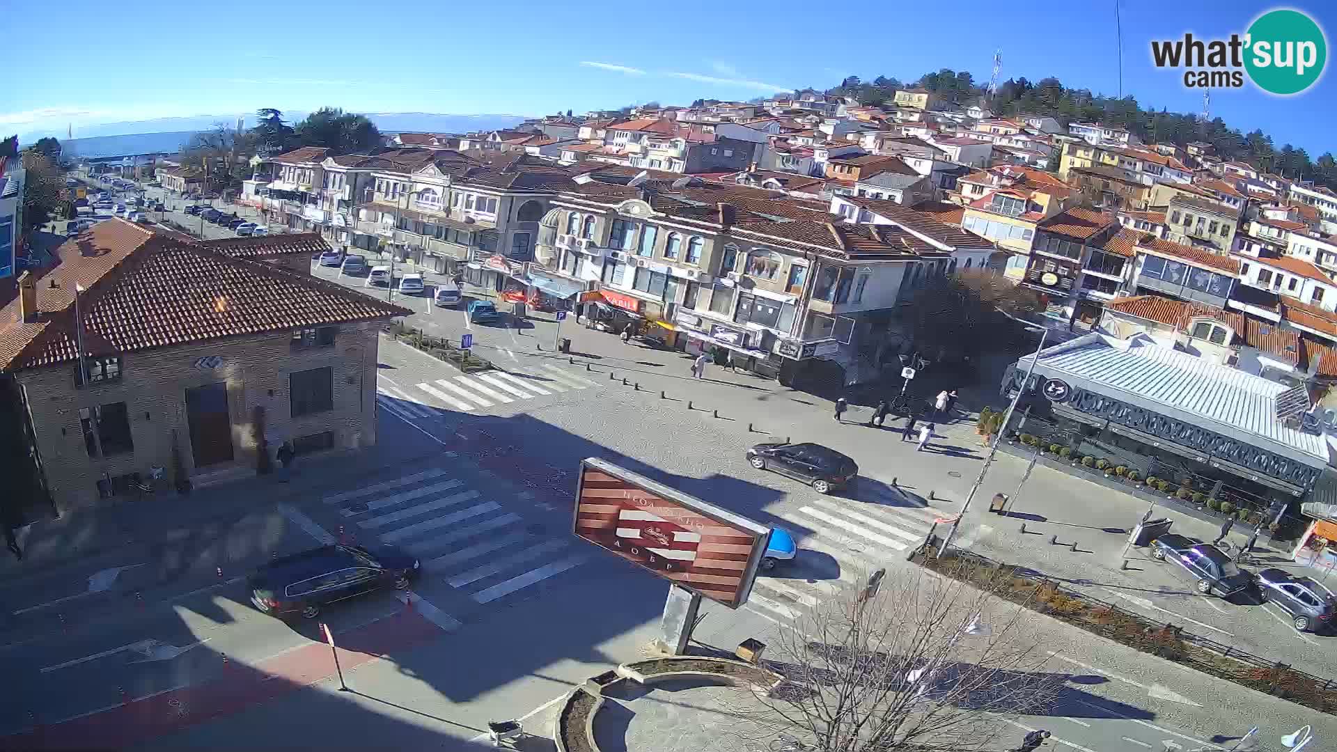 Webcam de la vieille ville et du centre d’Ohrid