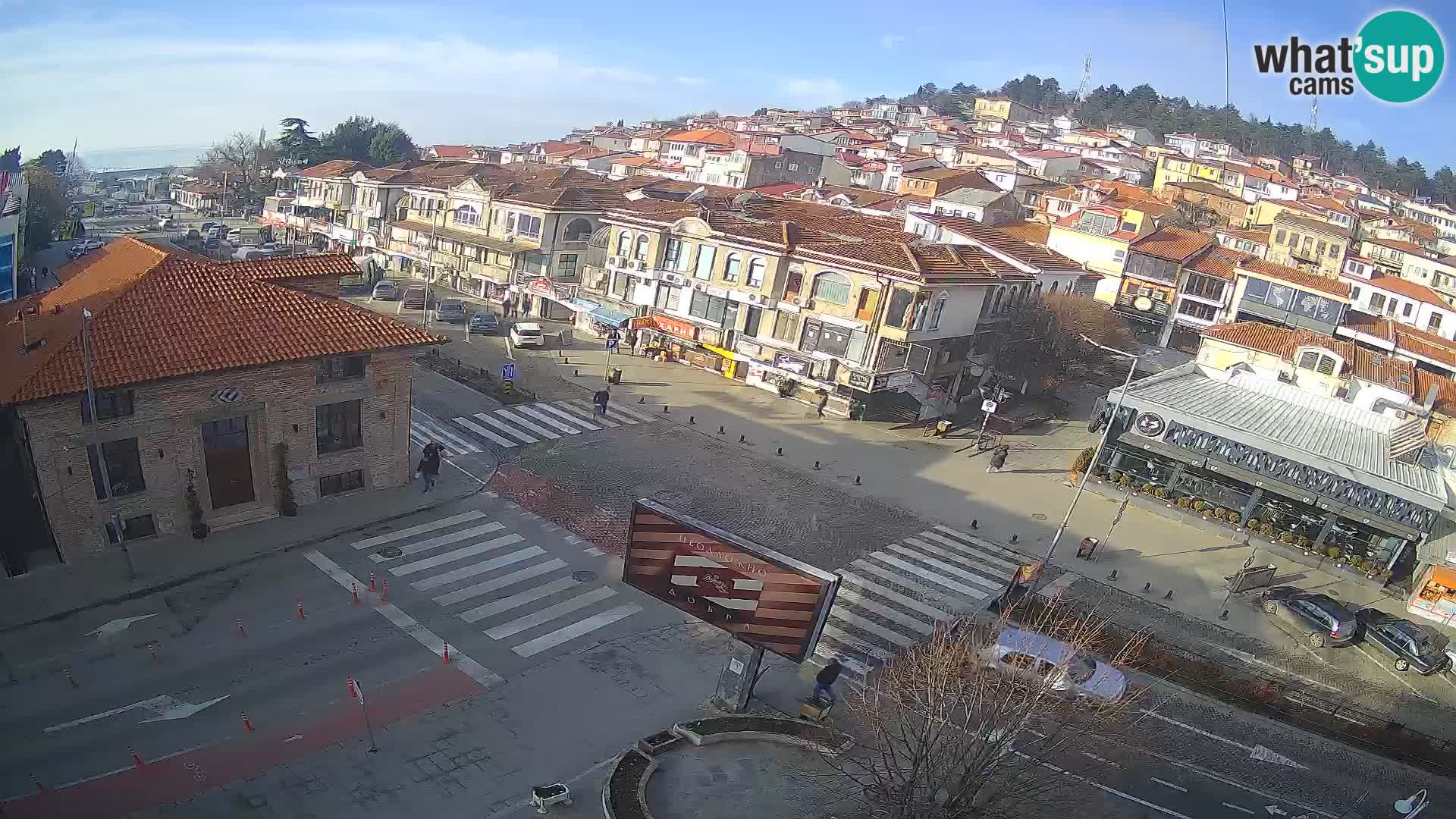 Webcam de la vieille ville et du centre d’Ohrid