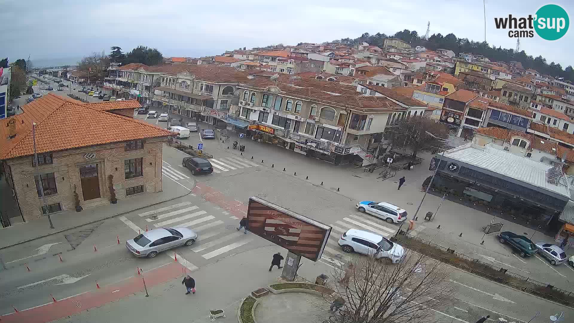 Webcam de la vieille ville et du centre d’Ohrid