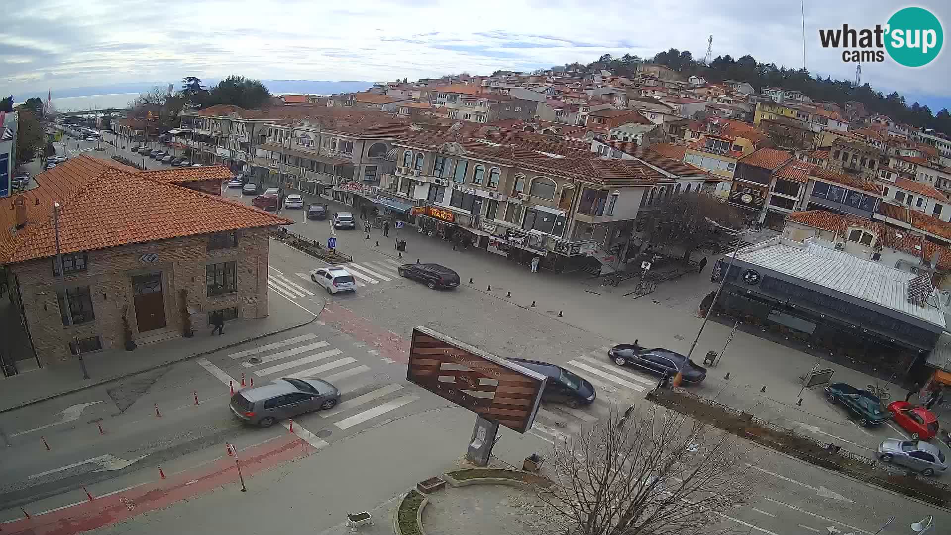 Webcam de la vieille ville et du centre d’Ohrid