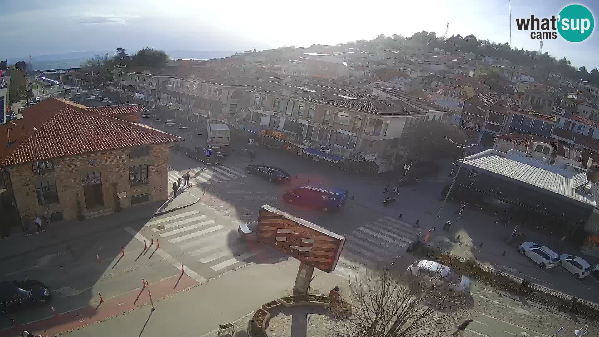 Webcam de la vieille ville et du centre d’Ohrid