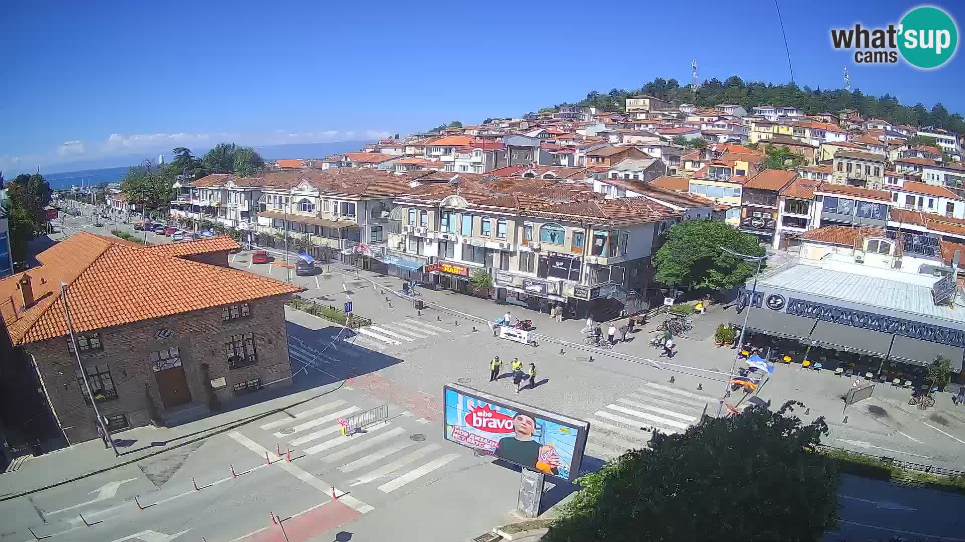 Webcam Ohrid old town and center