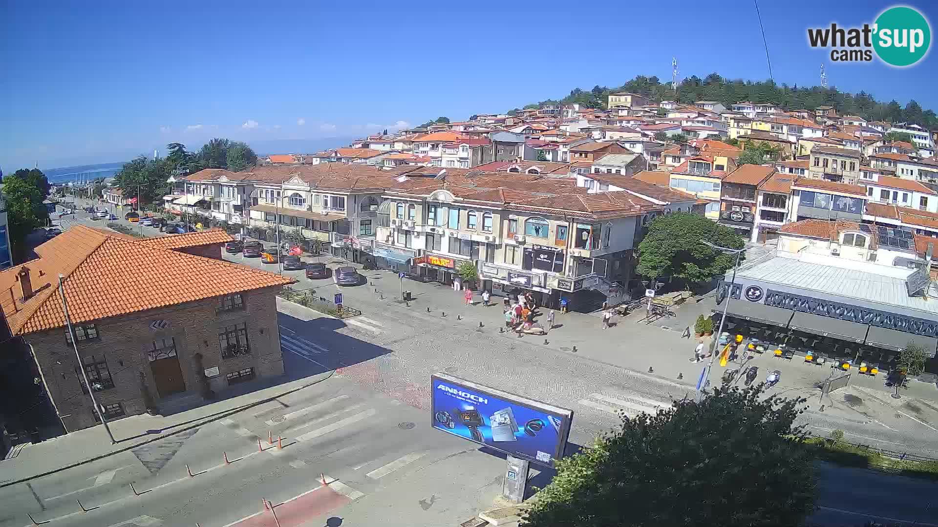 Webcam de la vieille ville et du centre d’Ohrid