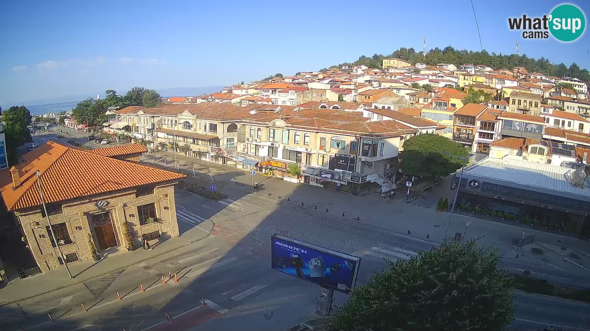 Webcam de la vieille ville et du centre d’Ohrid