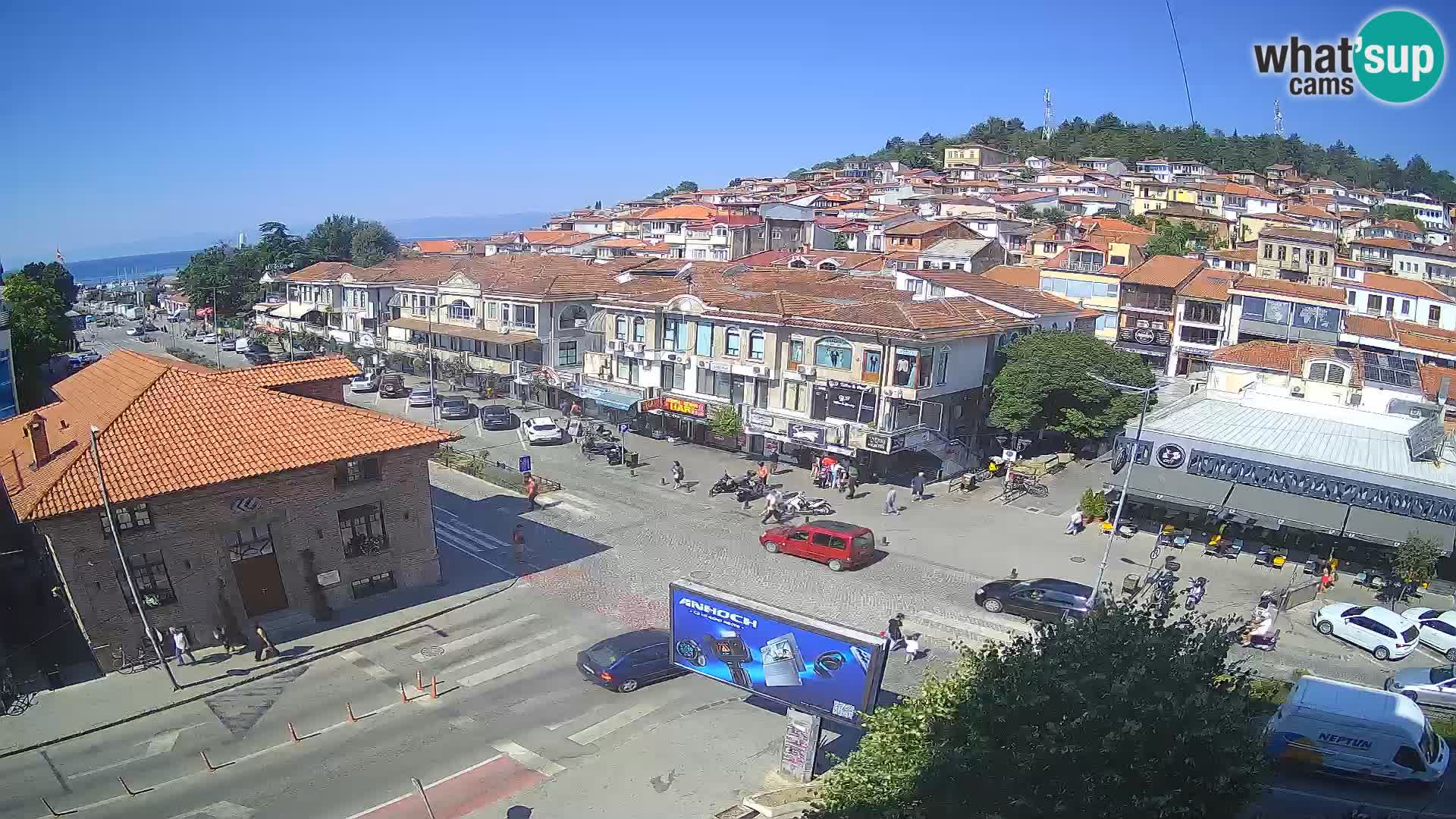 Webcam de la vieille ville et du centre d’Ohrid