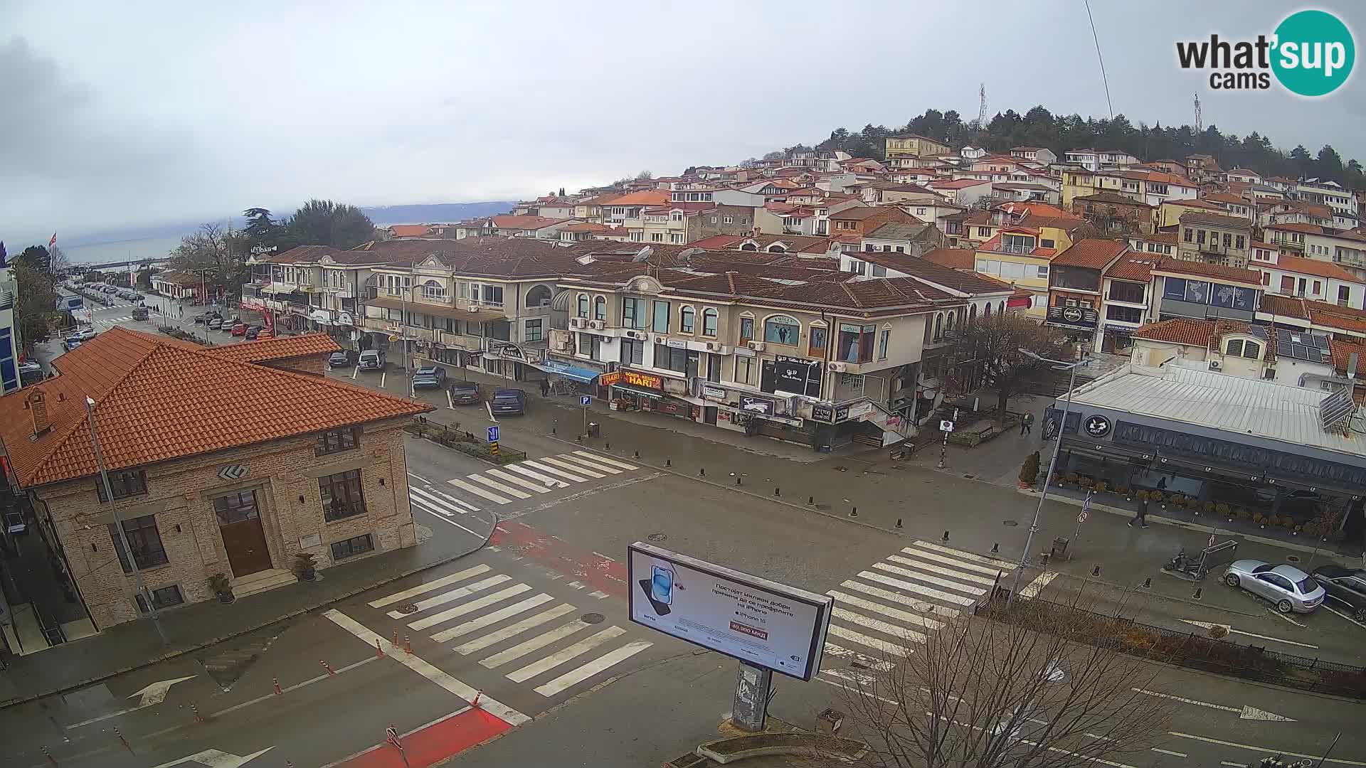 Webcam de la vieille ville et du centre d’Ohrid