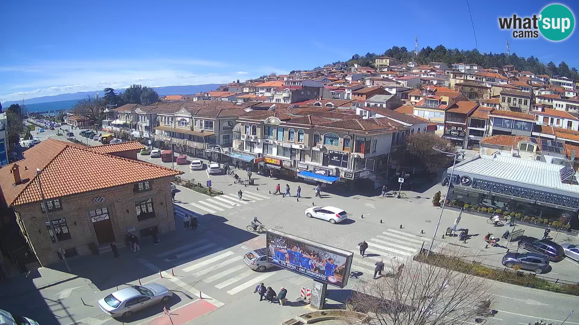 Webcam de la vieille ville et du centre d’Ohrid