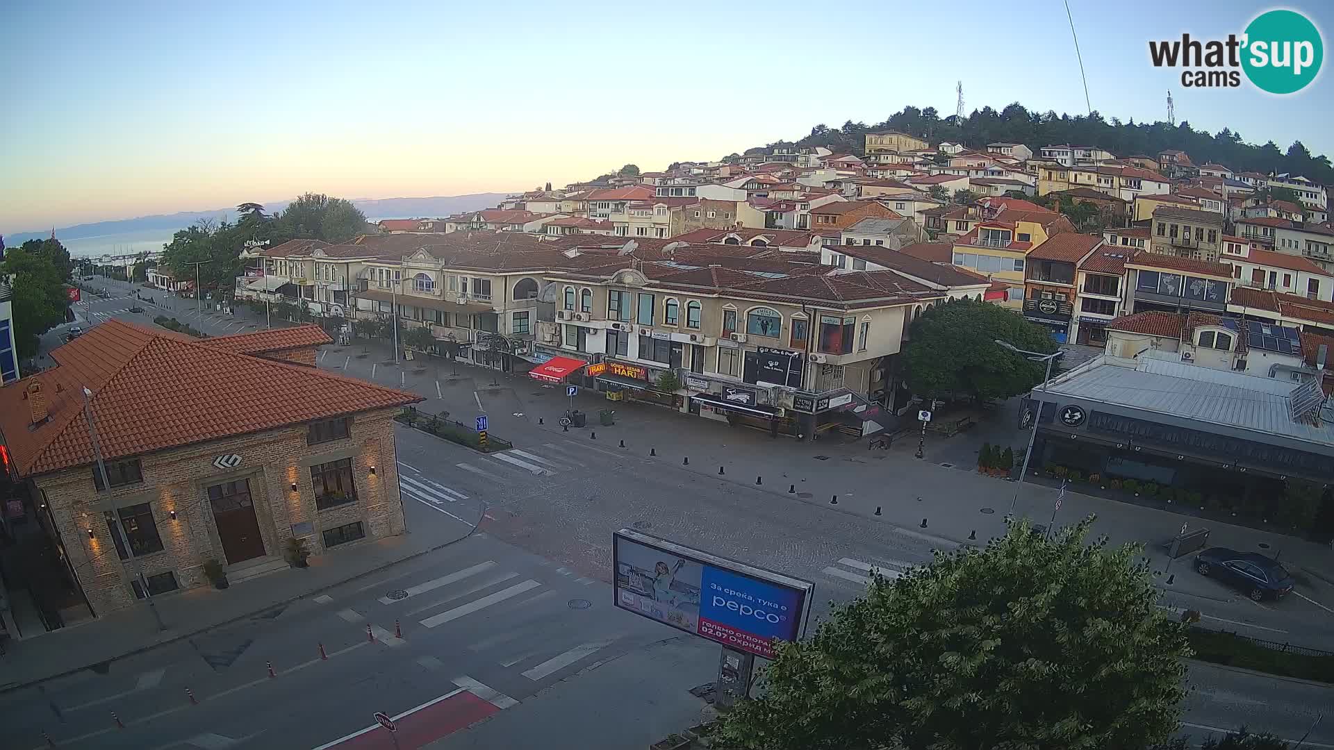 Webcam Ohrid old town and center
