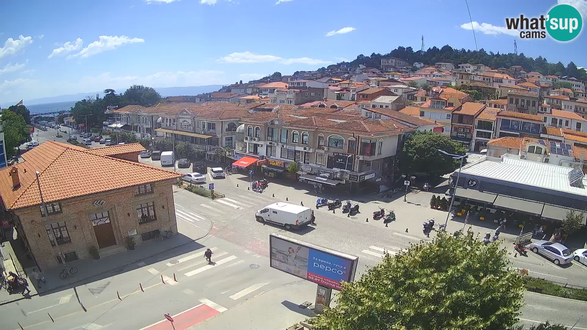 Webcam de la vieille ville et du centre d’Ohrid