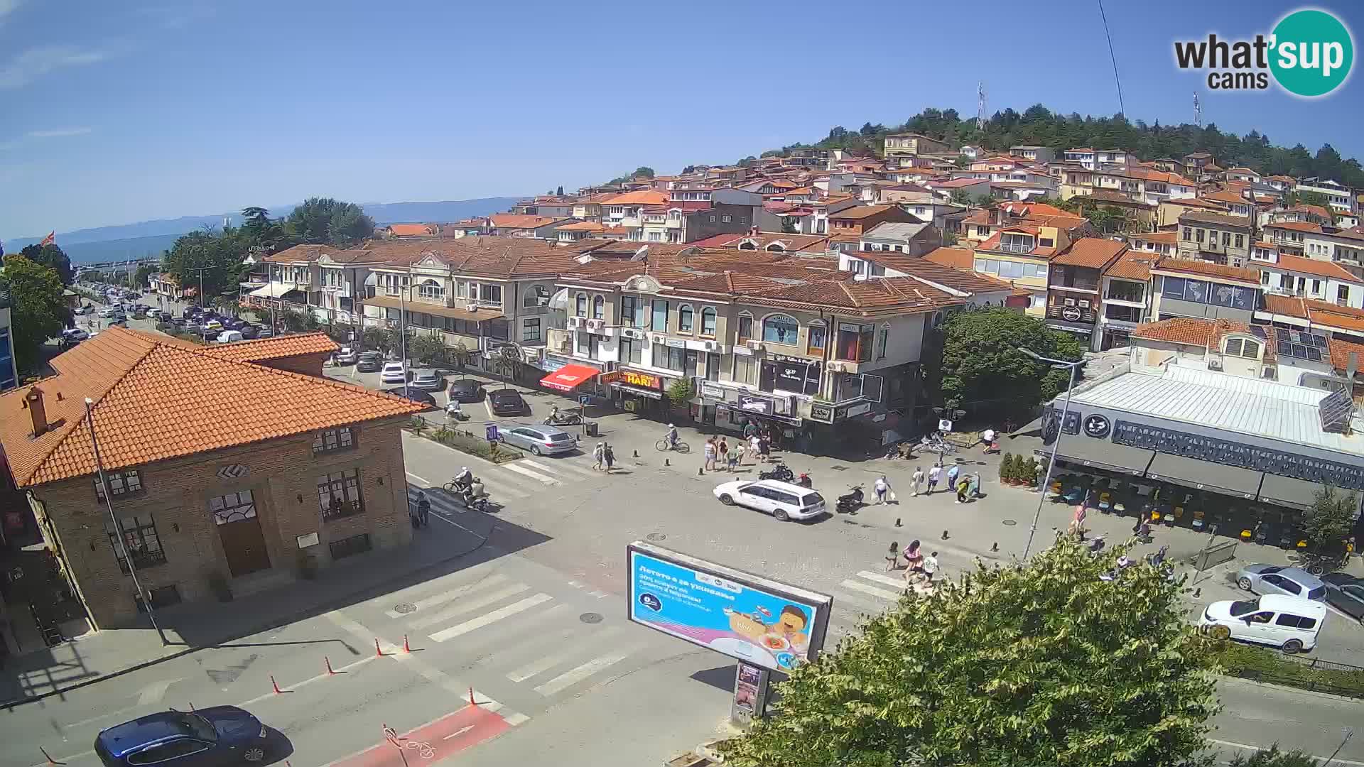 Webcam Ohrid old town and center
