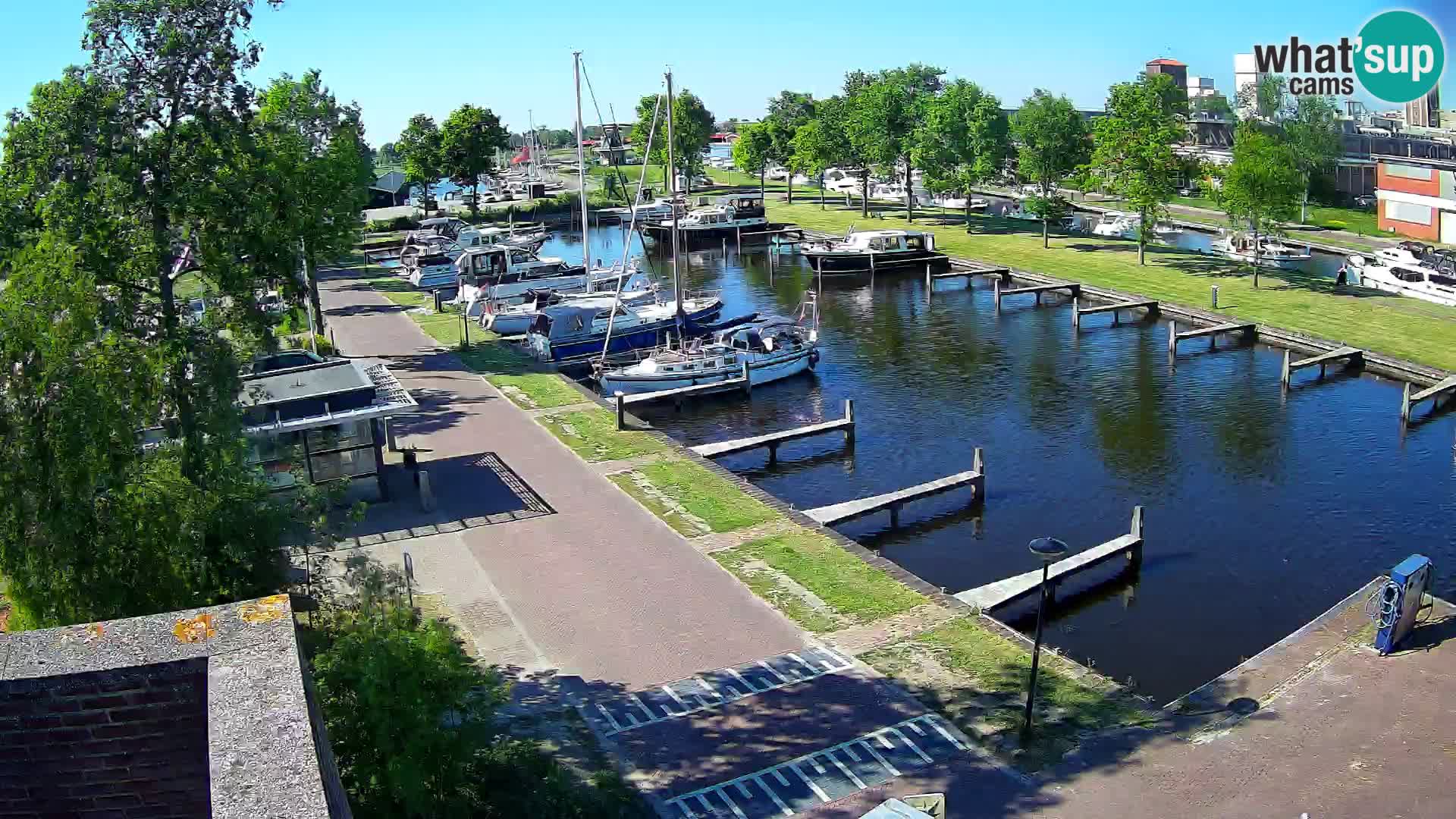 Le port de Joure webcam – vue du moulin à vent