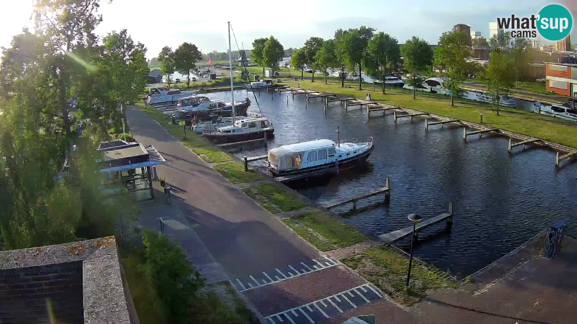 Le port de Joure webcam – vue du moulin à vent