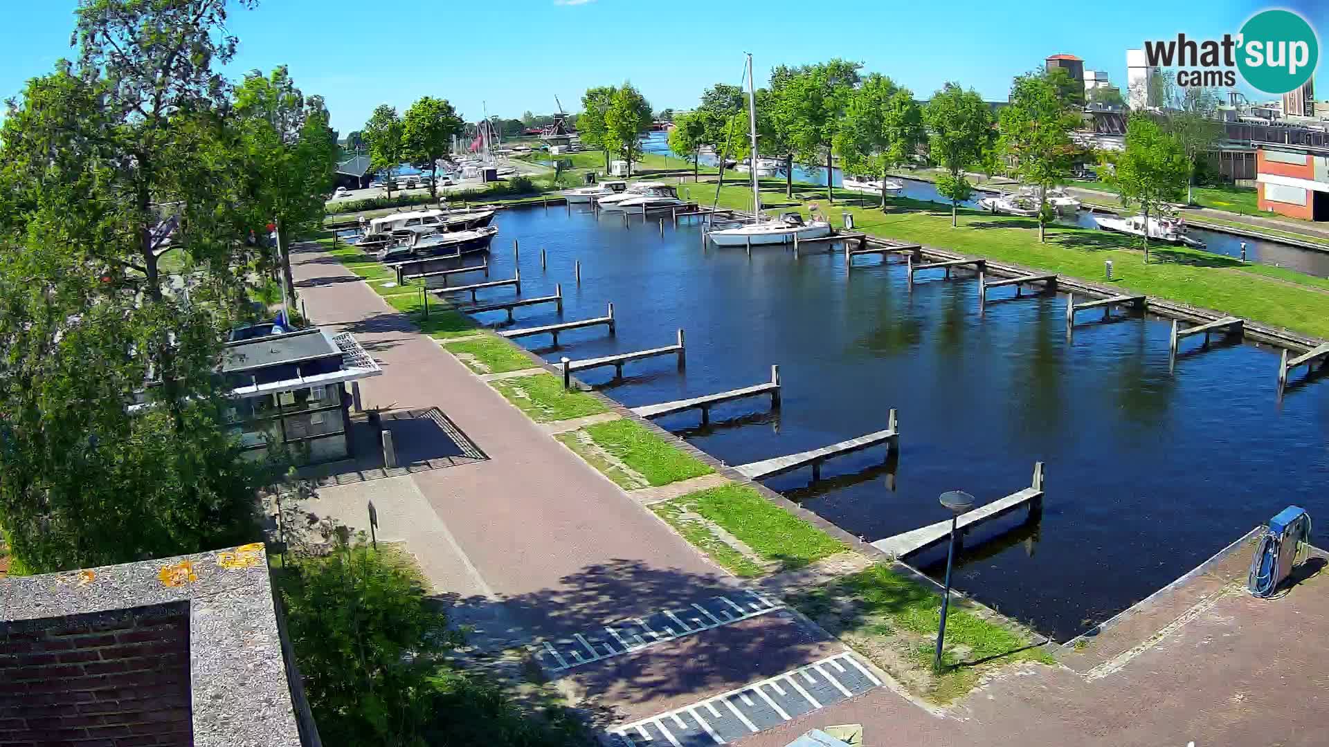 Le port de Joure webcam – vue du moulin à vent