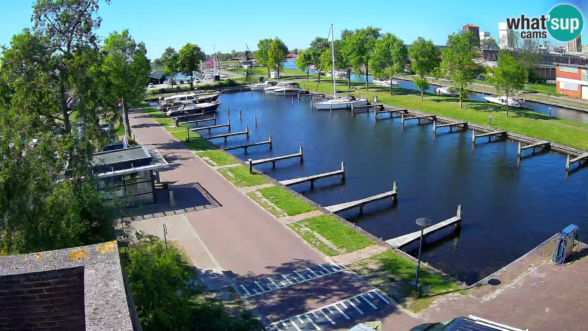 Le port de Joure webcam – vue du moulin à vent