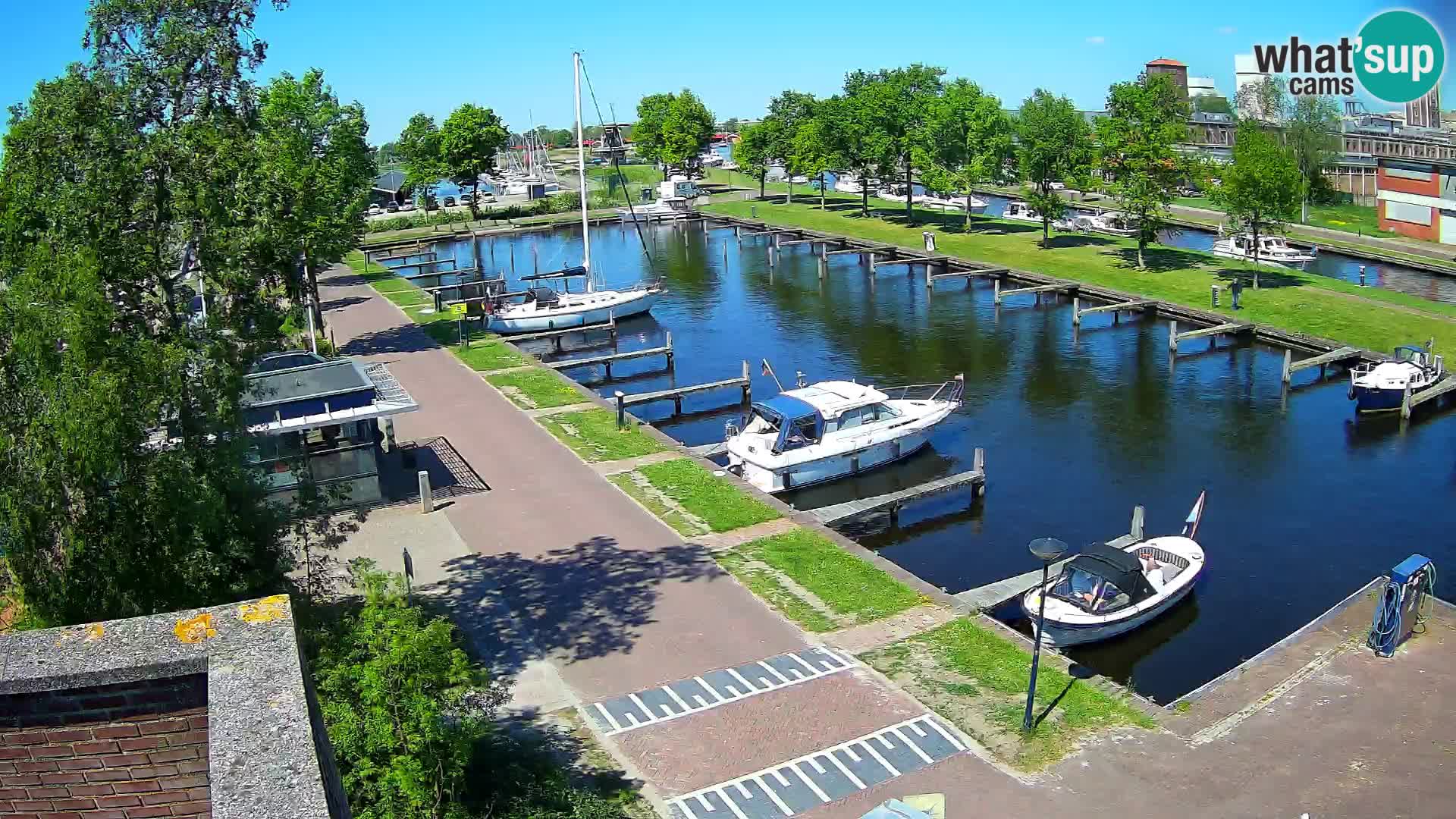 Le port de Joure webcam – vue du moulin à vent