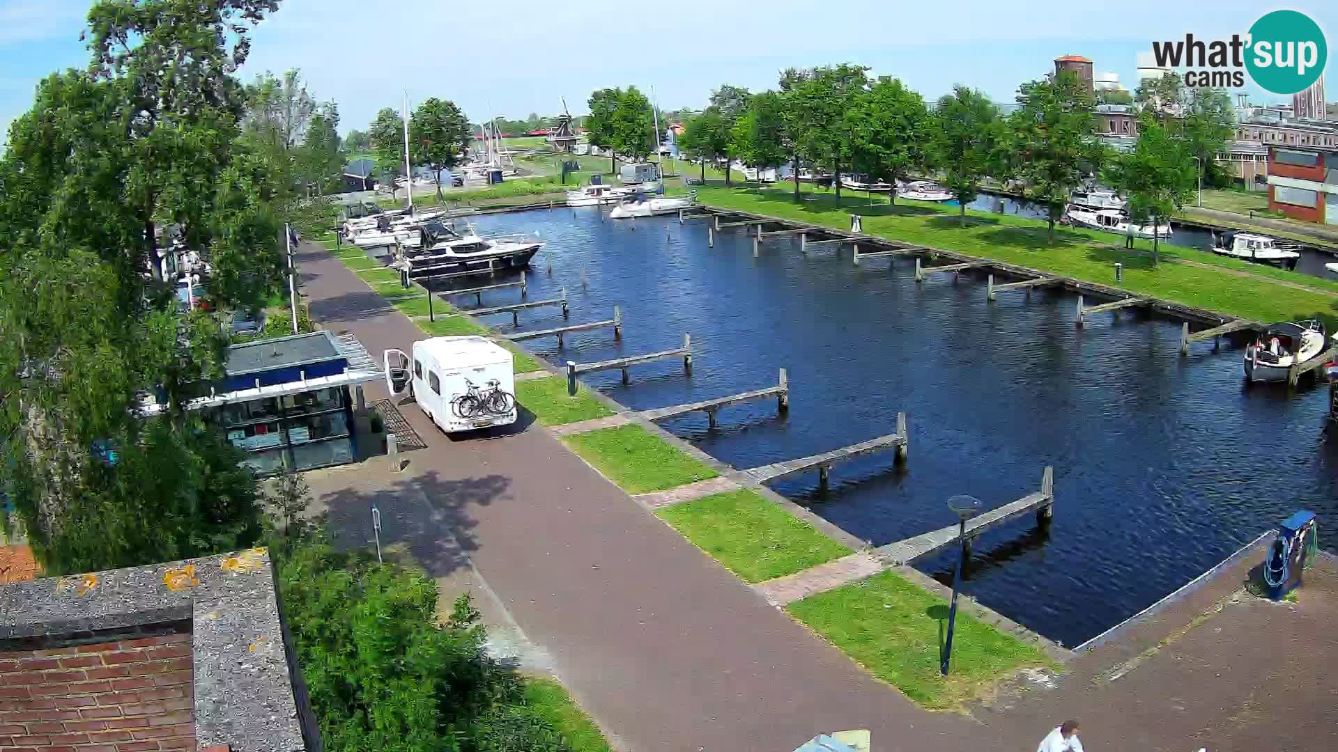 Le port de Joure webcam – vue du moulin à vent