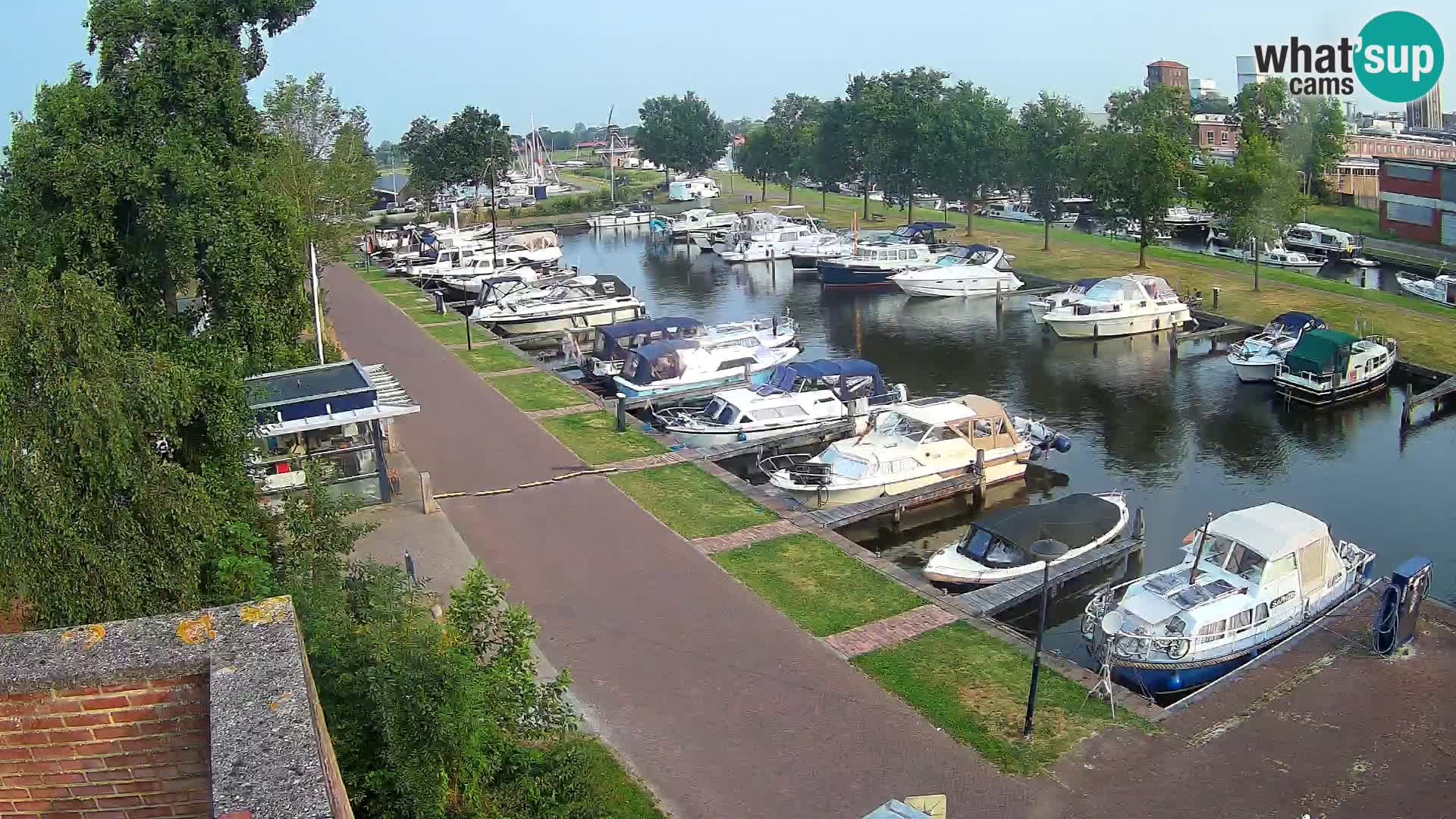 Le port de Joure webcam – vue du moulin à vent