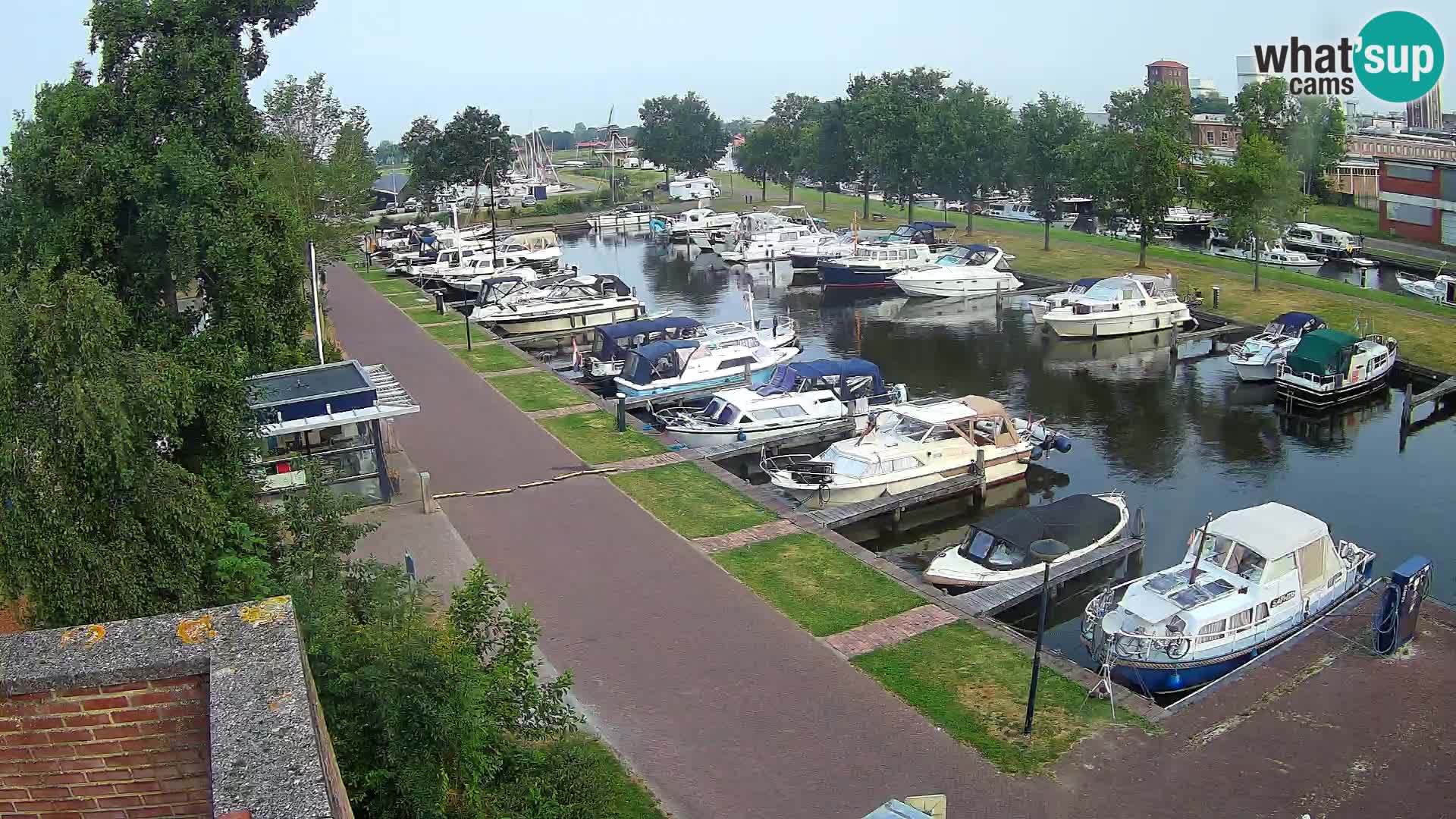 Le port de Joure webcam – vue du moulin à vent