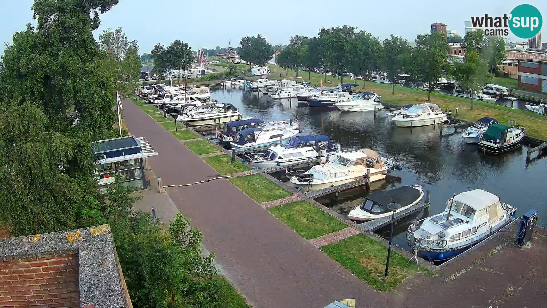 Le port de Joure webcam – vue du moulin à vent