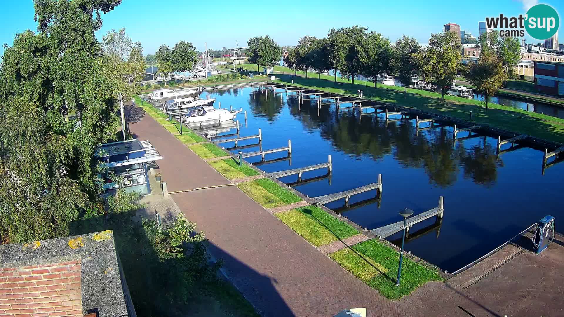 Le port de Joure webcam – vue du moulin à vent