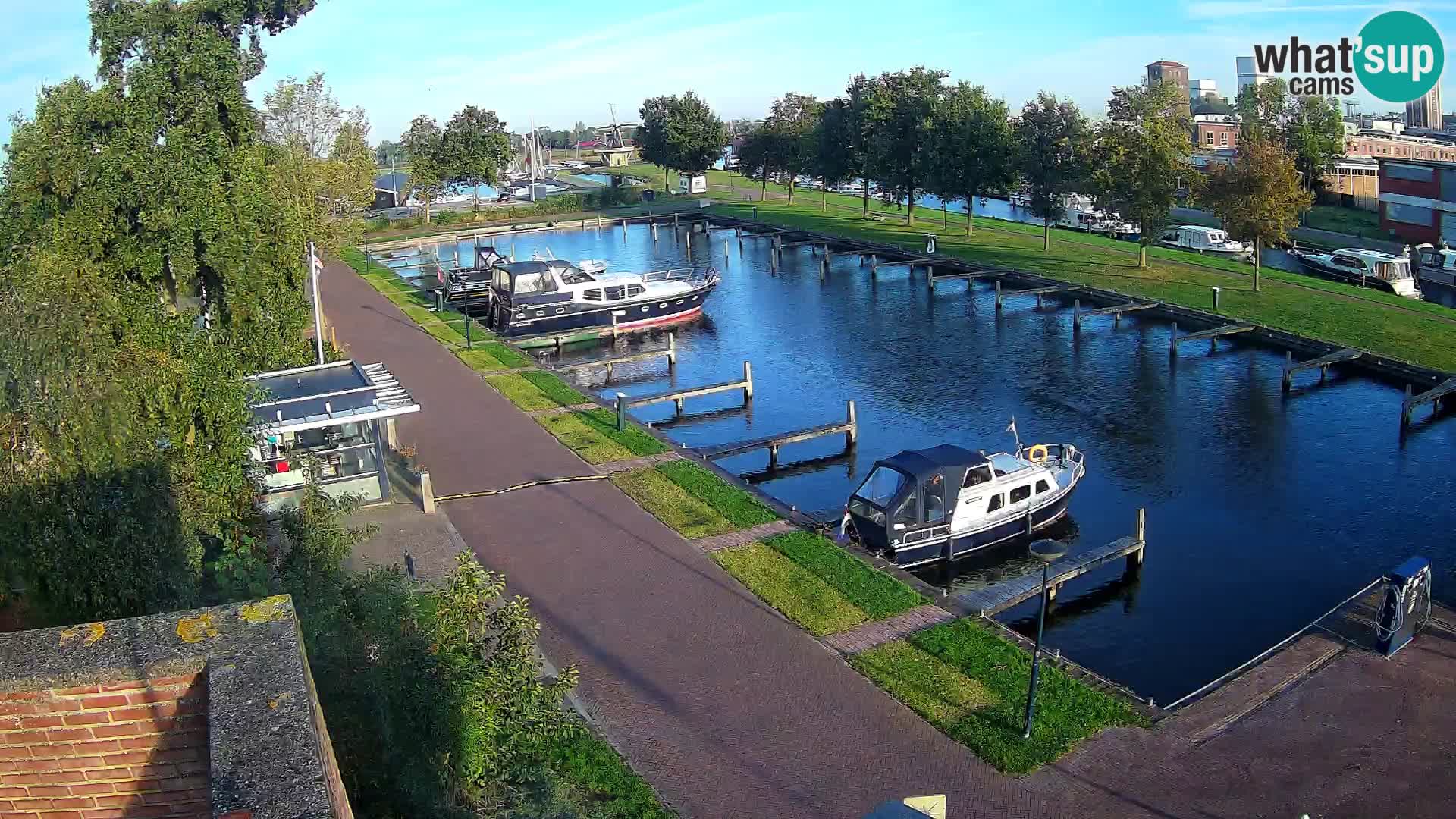 Le port de Joure webcam – vue du moulin à vent