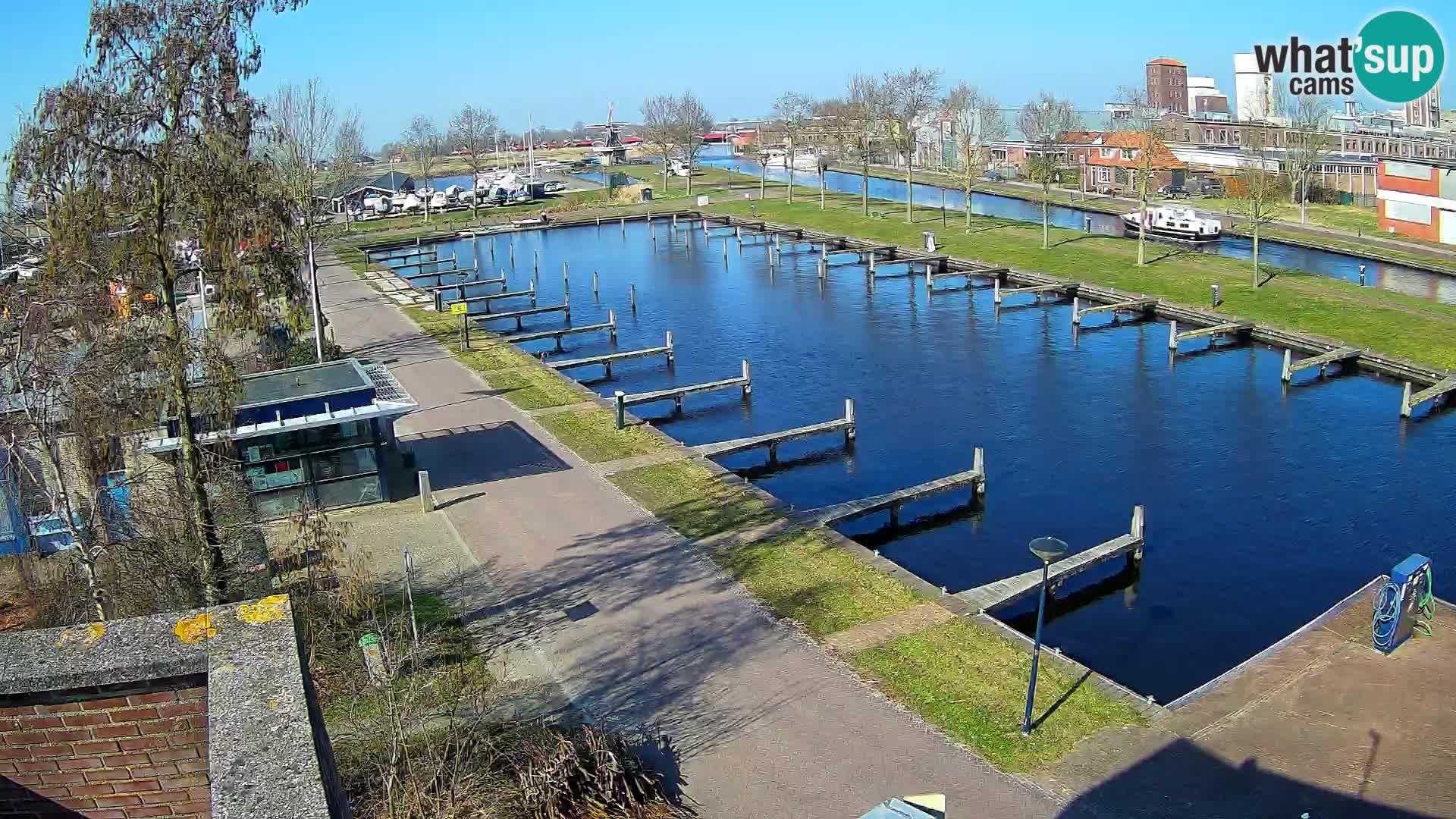 Le port de Joure webcam – vue du moulin à vent