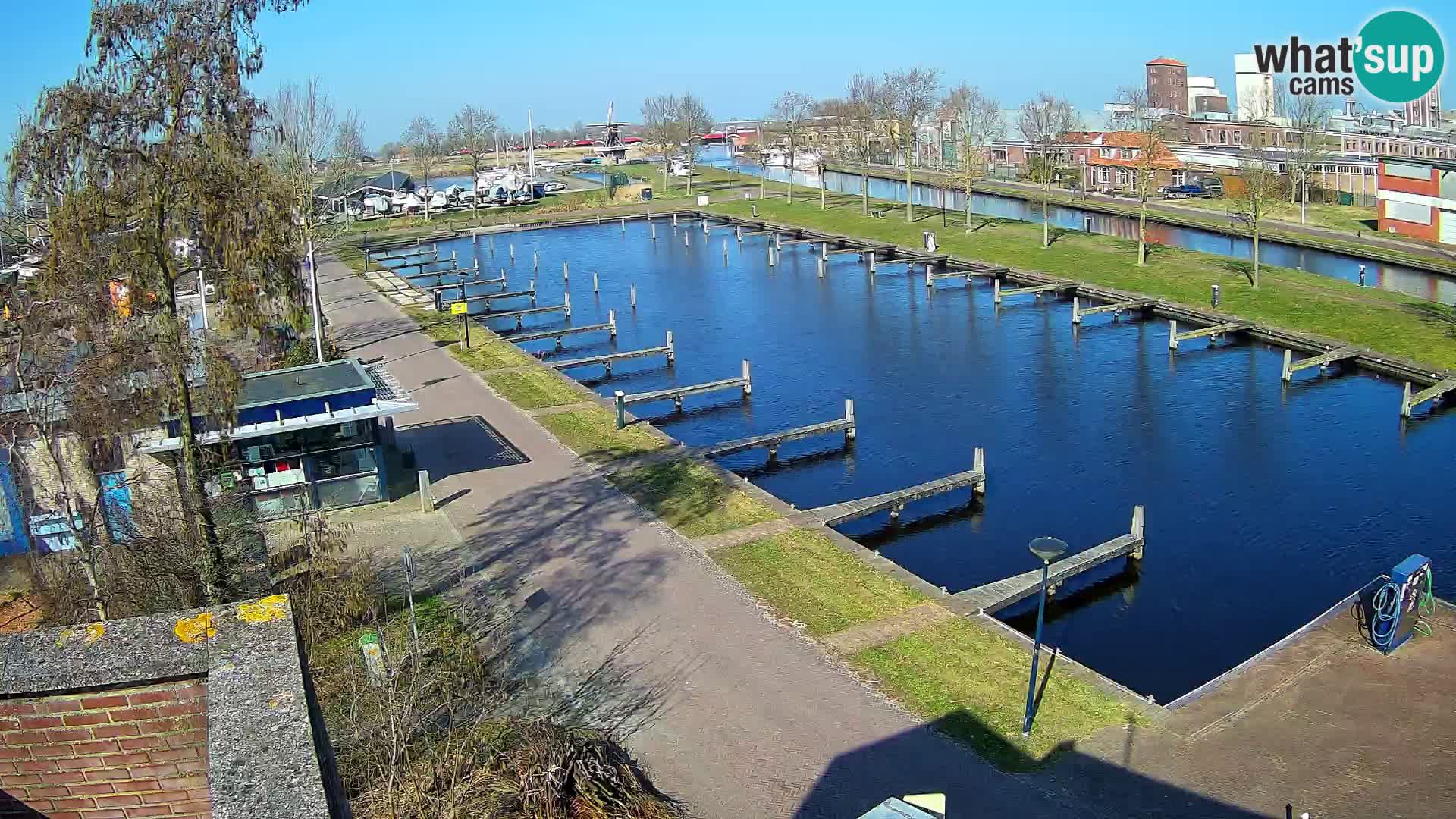 Le port de Joure webcam – vue du moulin à vent