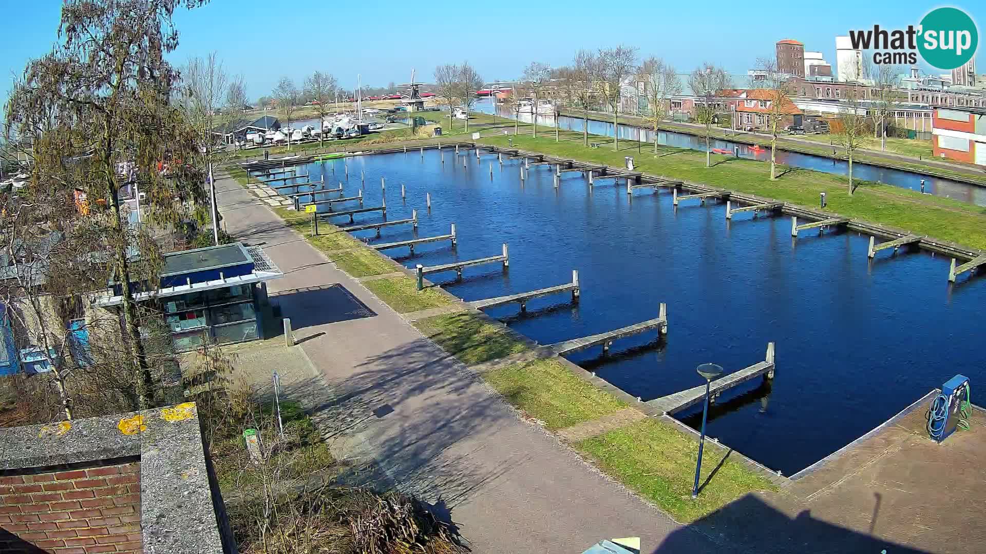 Le port de Joure webcam – vue du moulin à vent