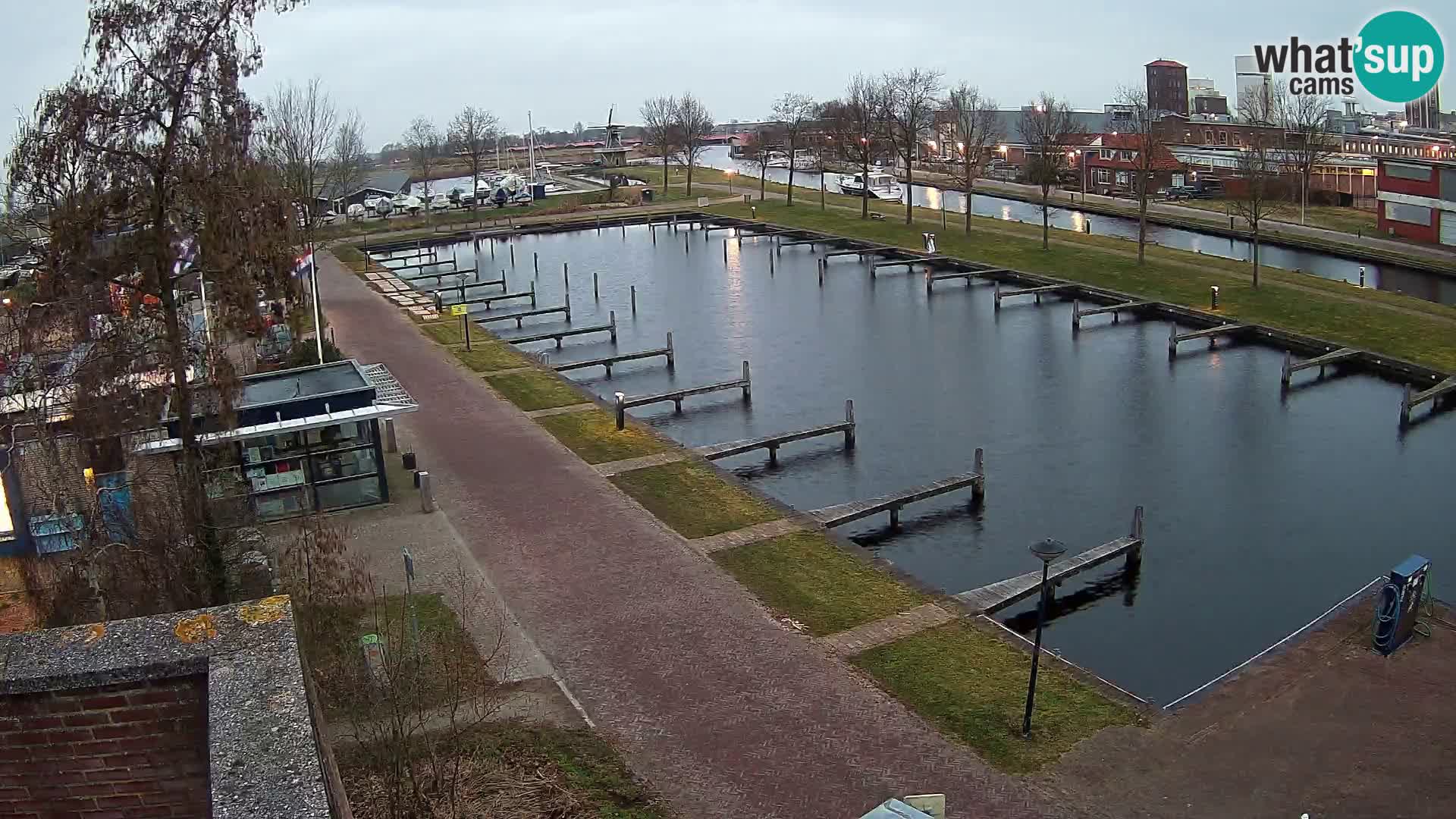 Le port de Joure webcam – vue du moulin à vent