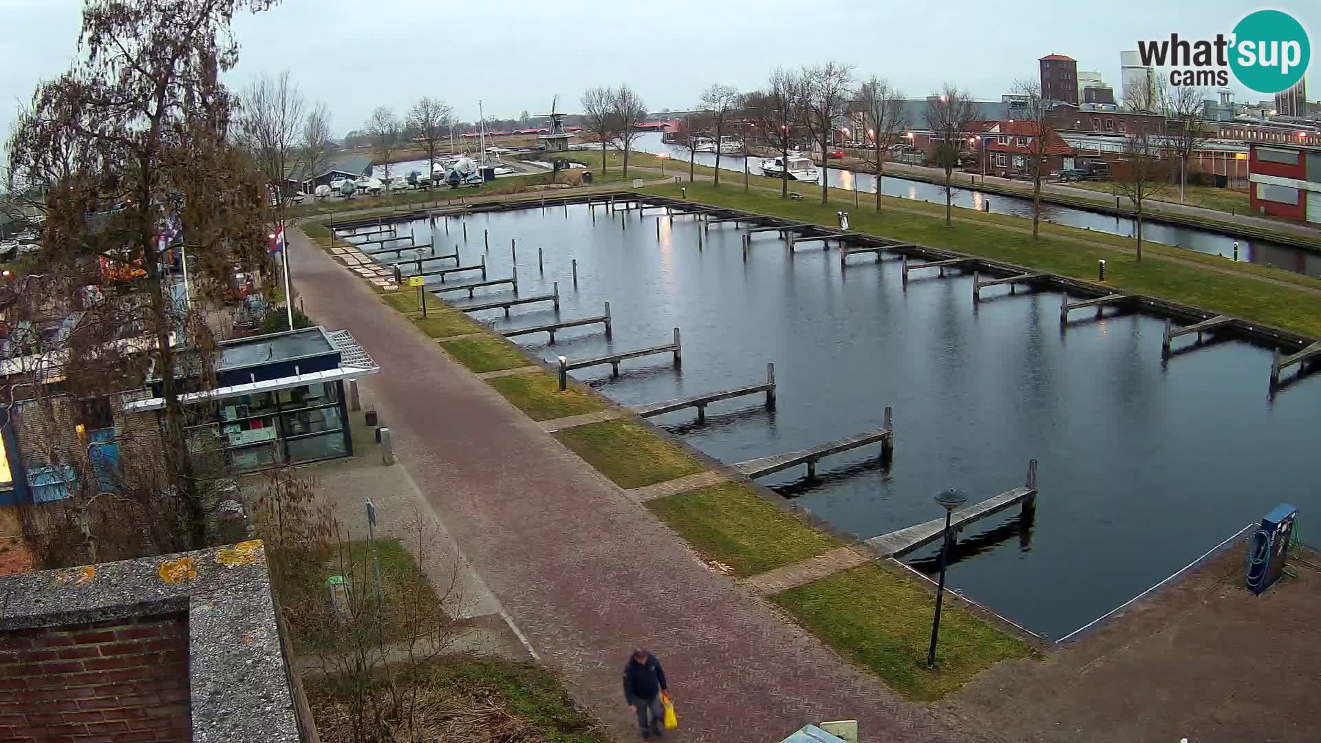 Le port de Joure webcam – vue du moulin à vent