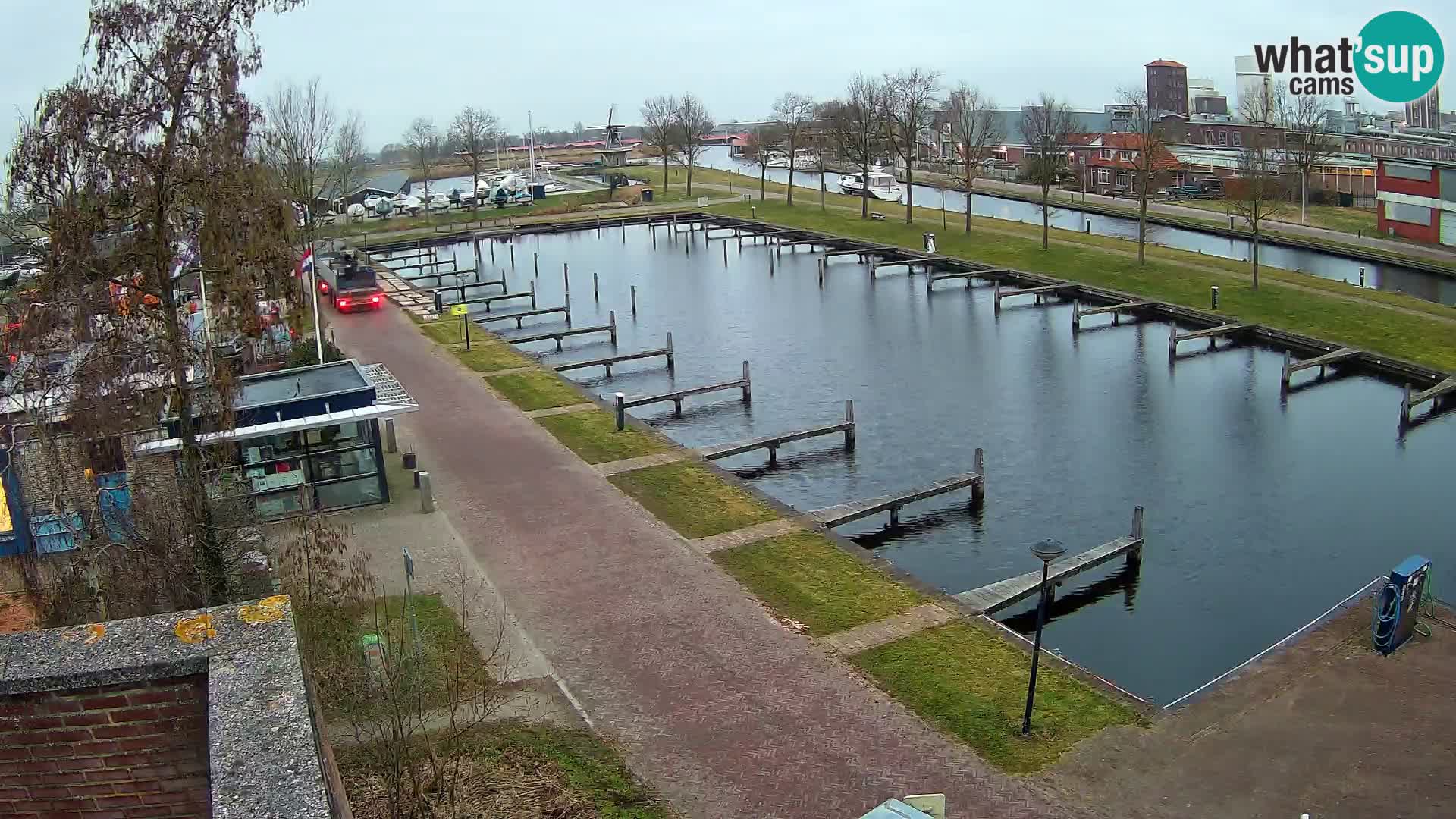 LIVE Joure Hafen webcam Windmühle